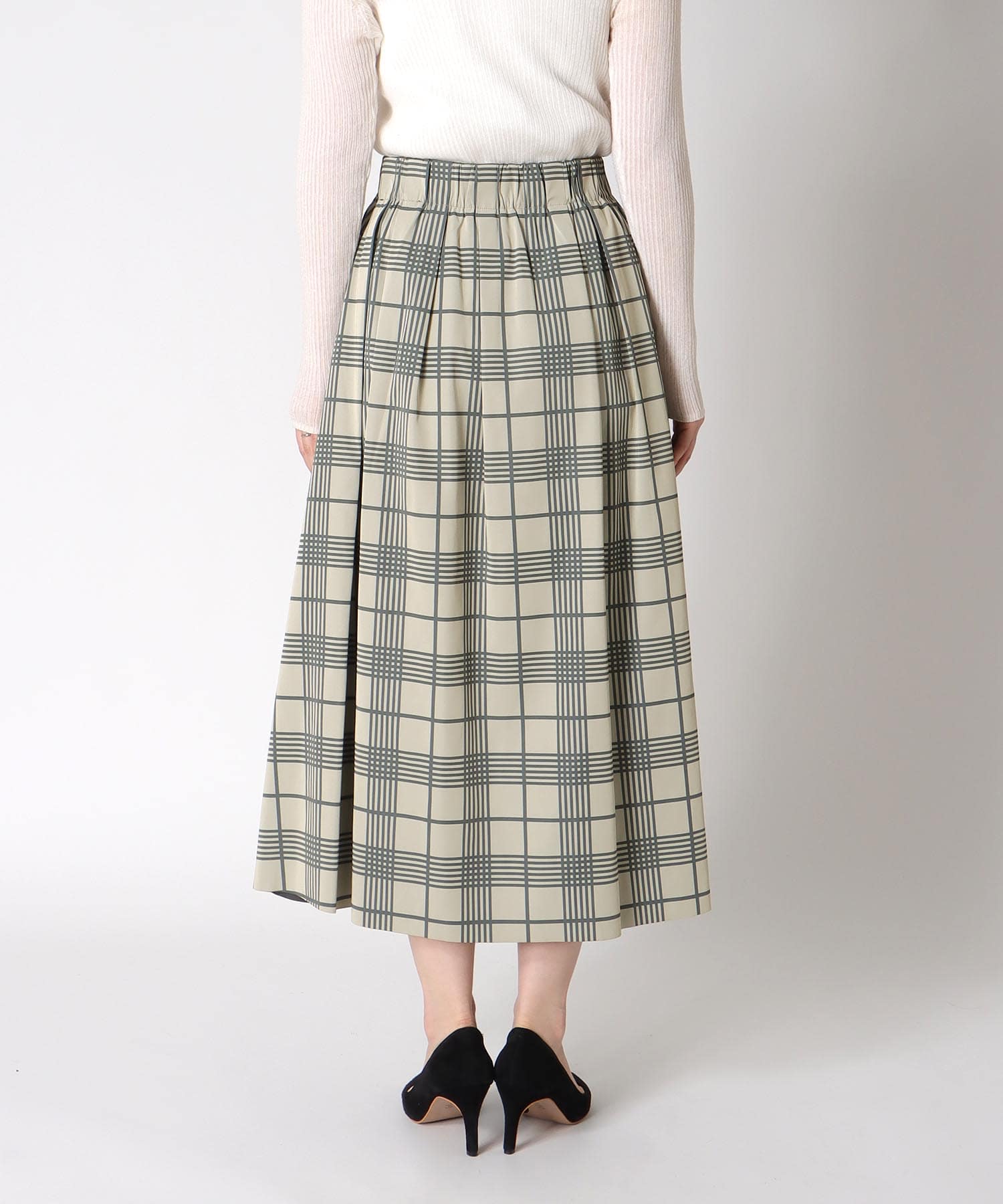 リバーシブルタフタスカート