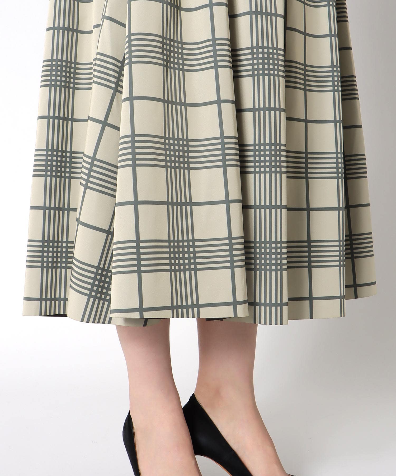 リバーシブルタフタスカート