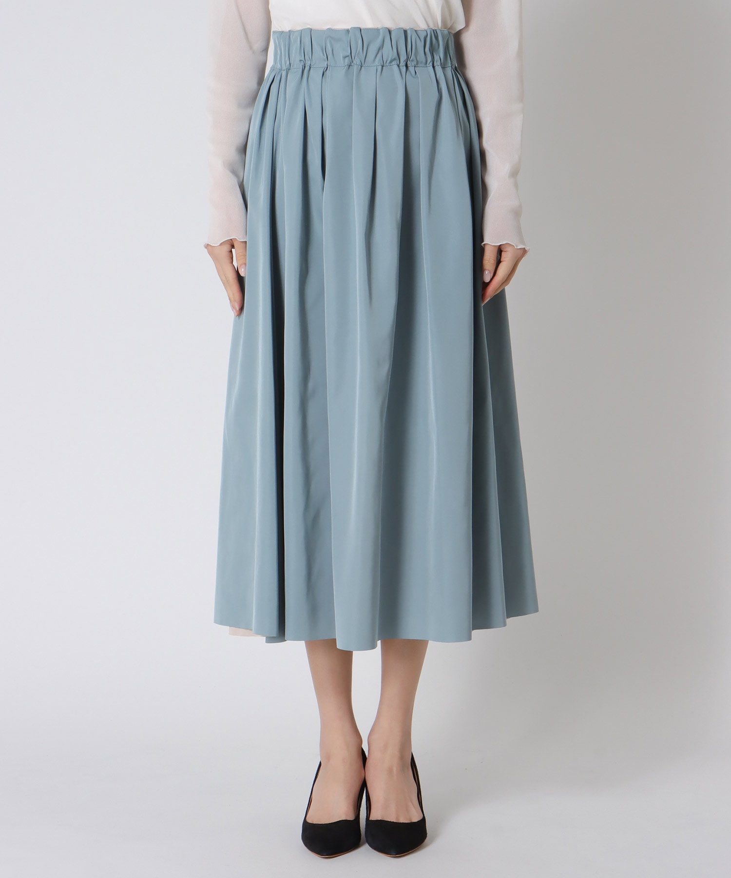 リバーシブルタフタスカート
