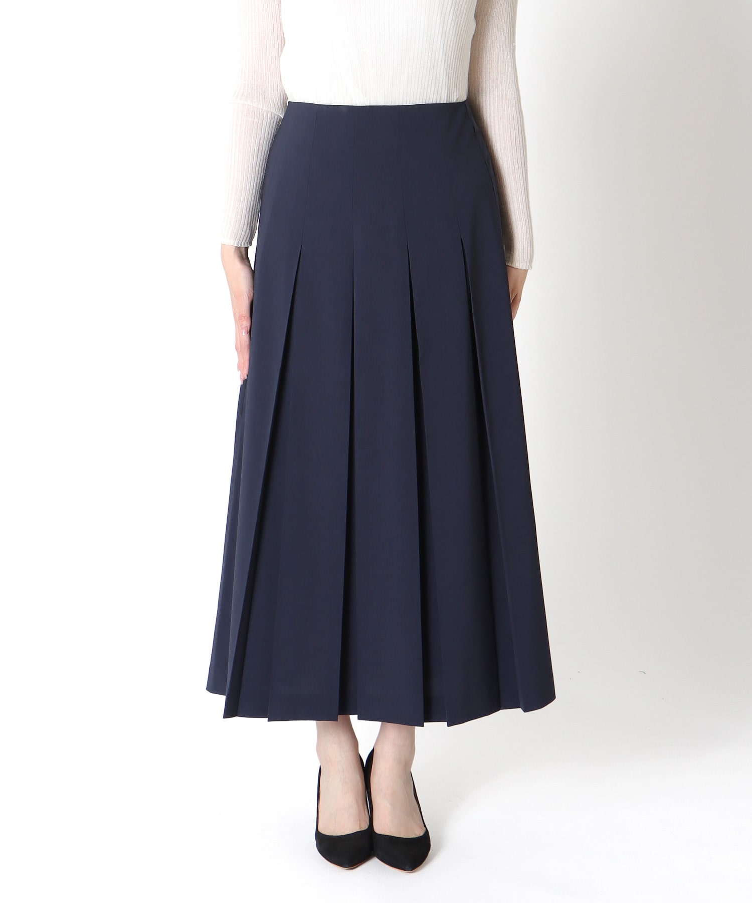 クールドライタッチタックスカート | AND ON JIONE STORE（アンドオン