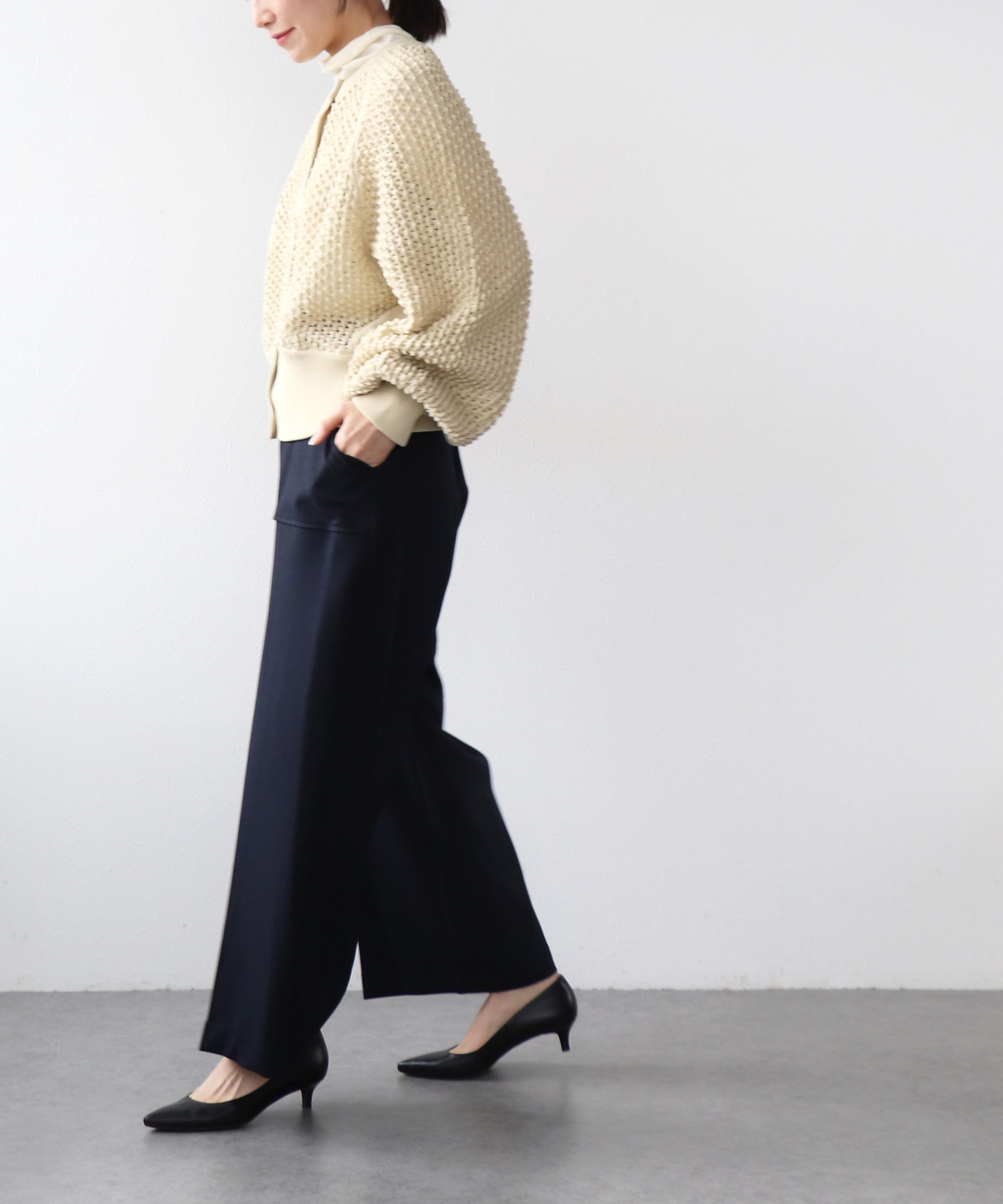 メランジ2wayカルゼパンツ