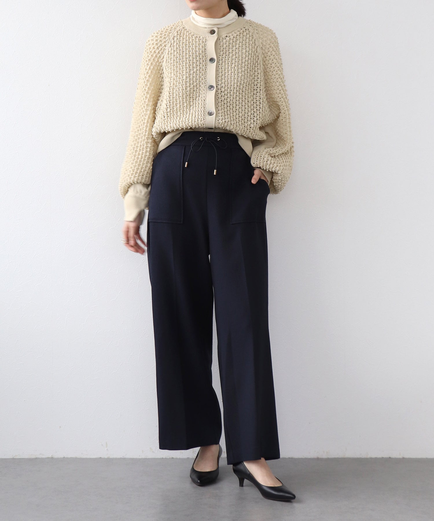 メランジ2wayカルゼパンツ