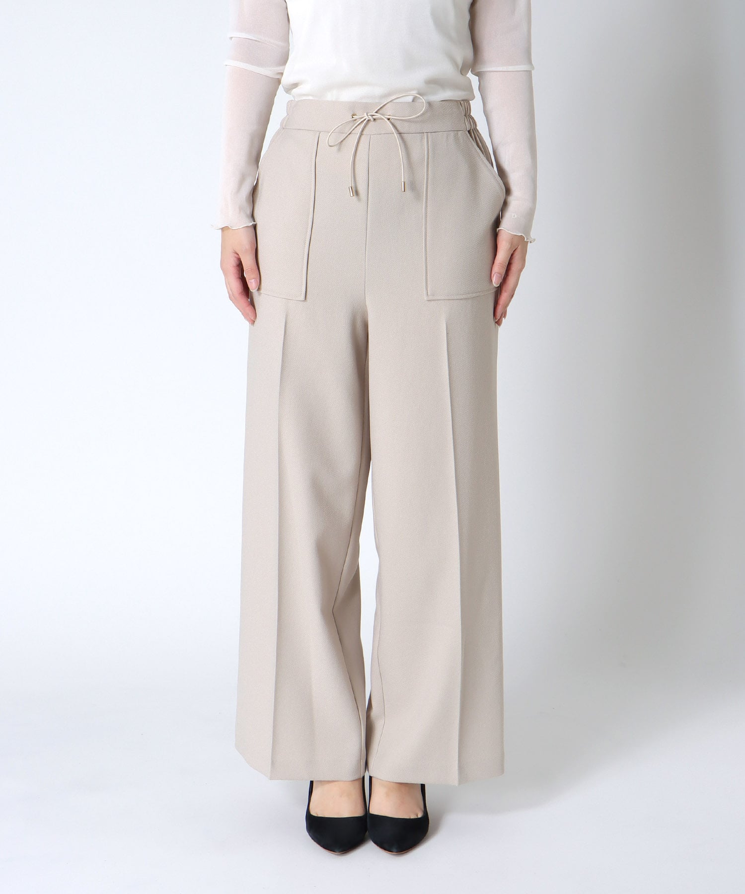 メランジ2wayカルゼパンツ