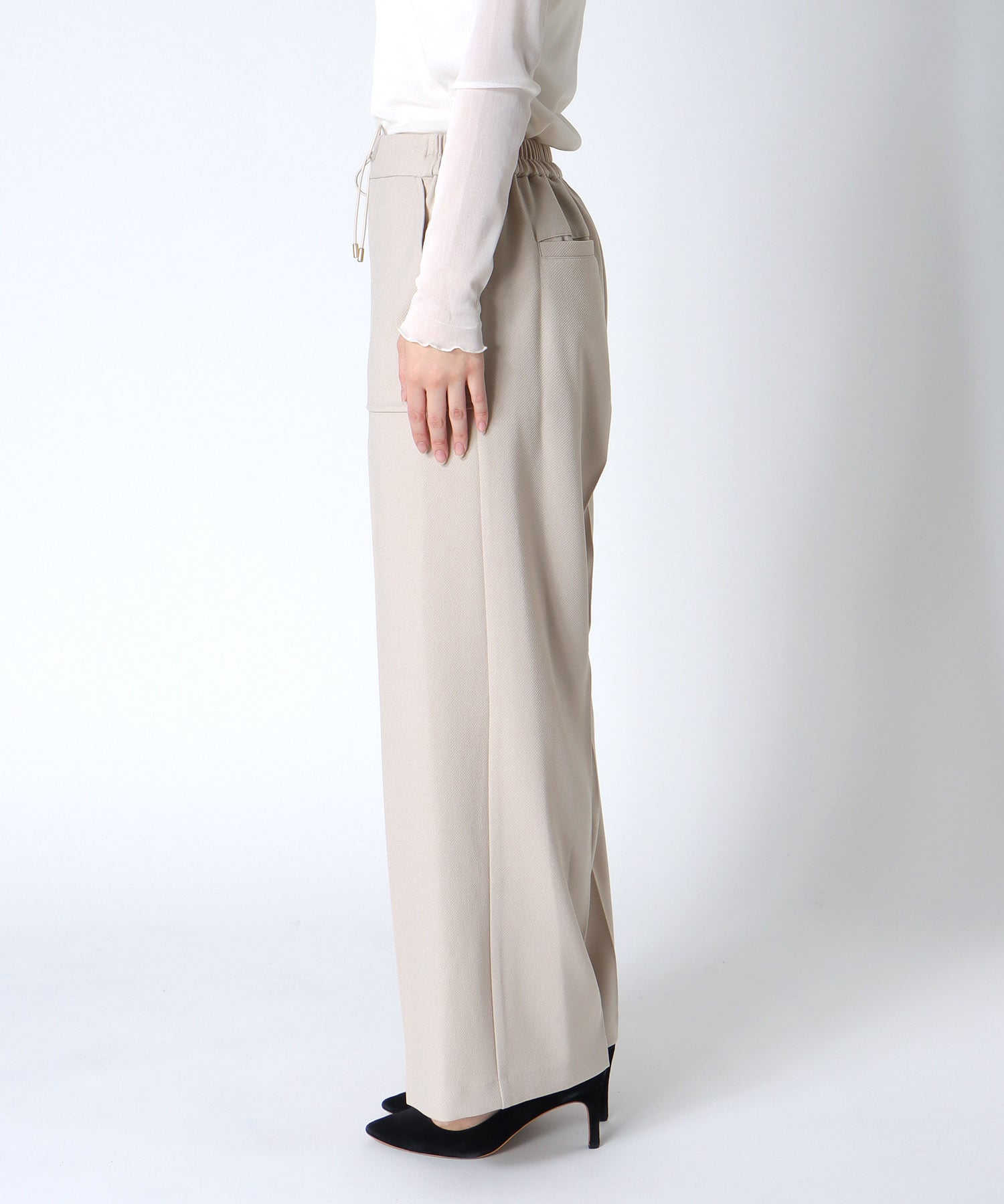 メランジ2wayカルゼパンツ