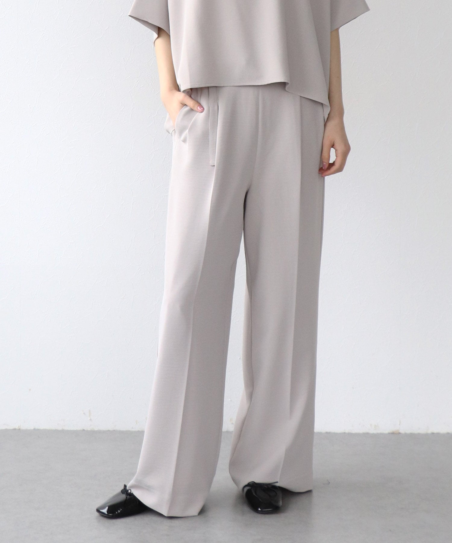 ハイストレッチカルゼワッシャーパンツ