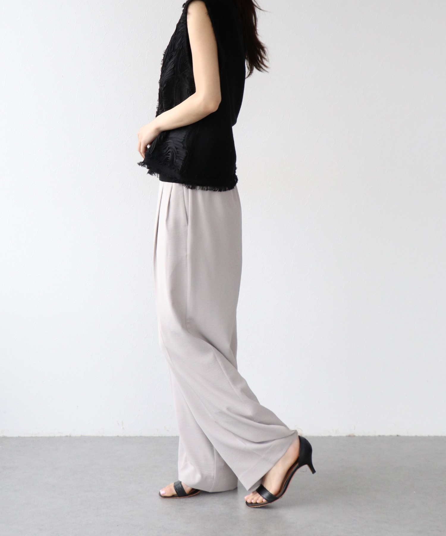 ハイストレッチカルゼワッシャーパンツ