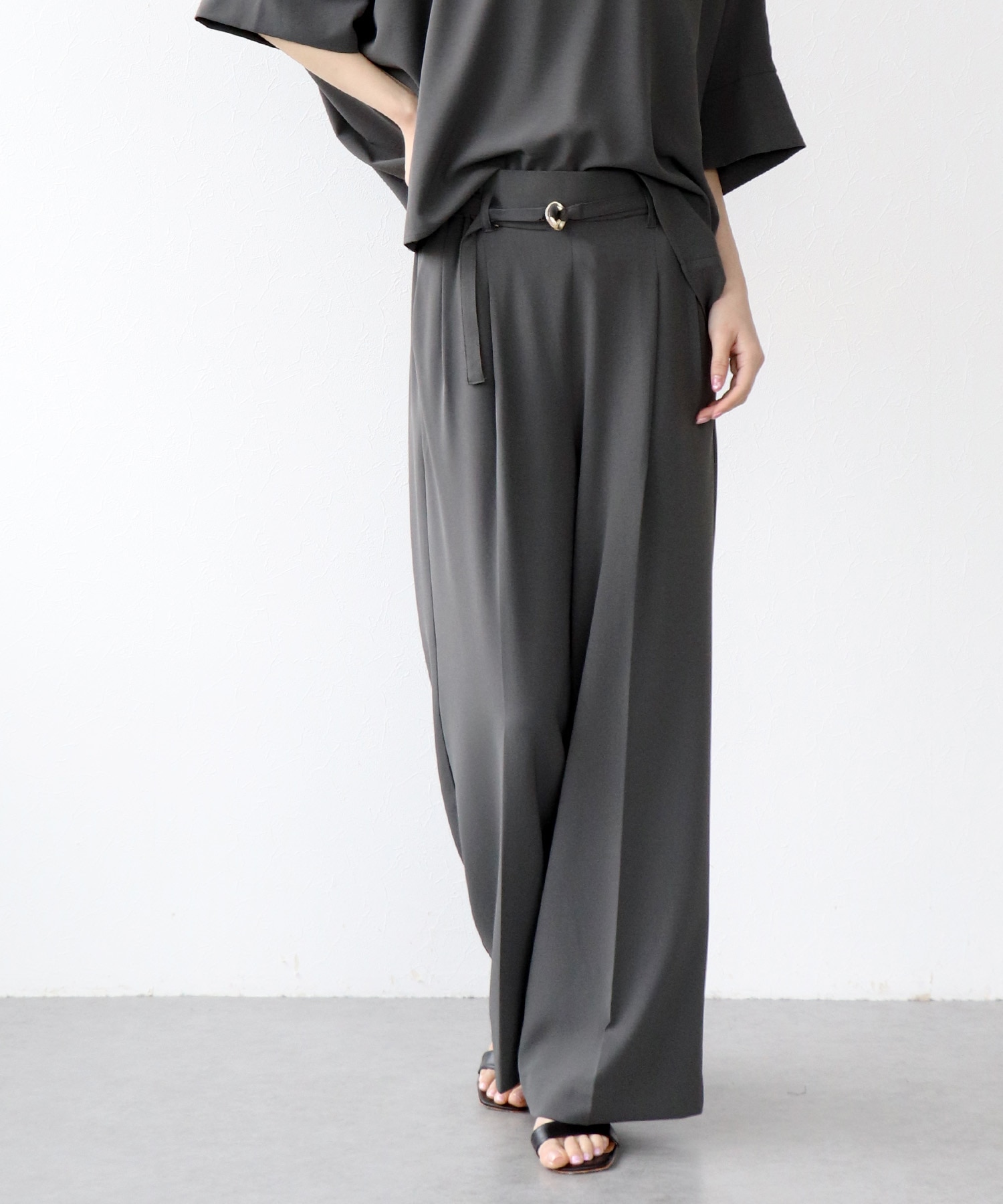 ハイストレッチカルゼワッシャーパンツ