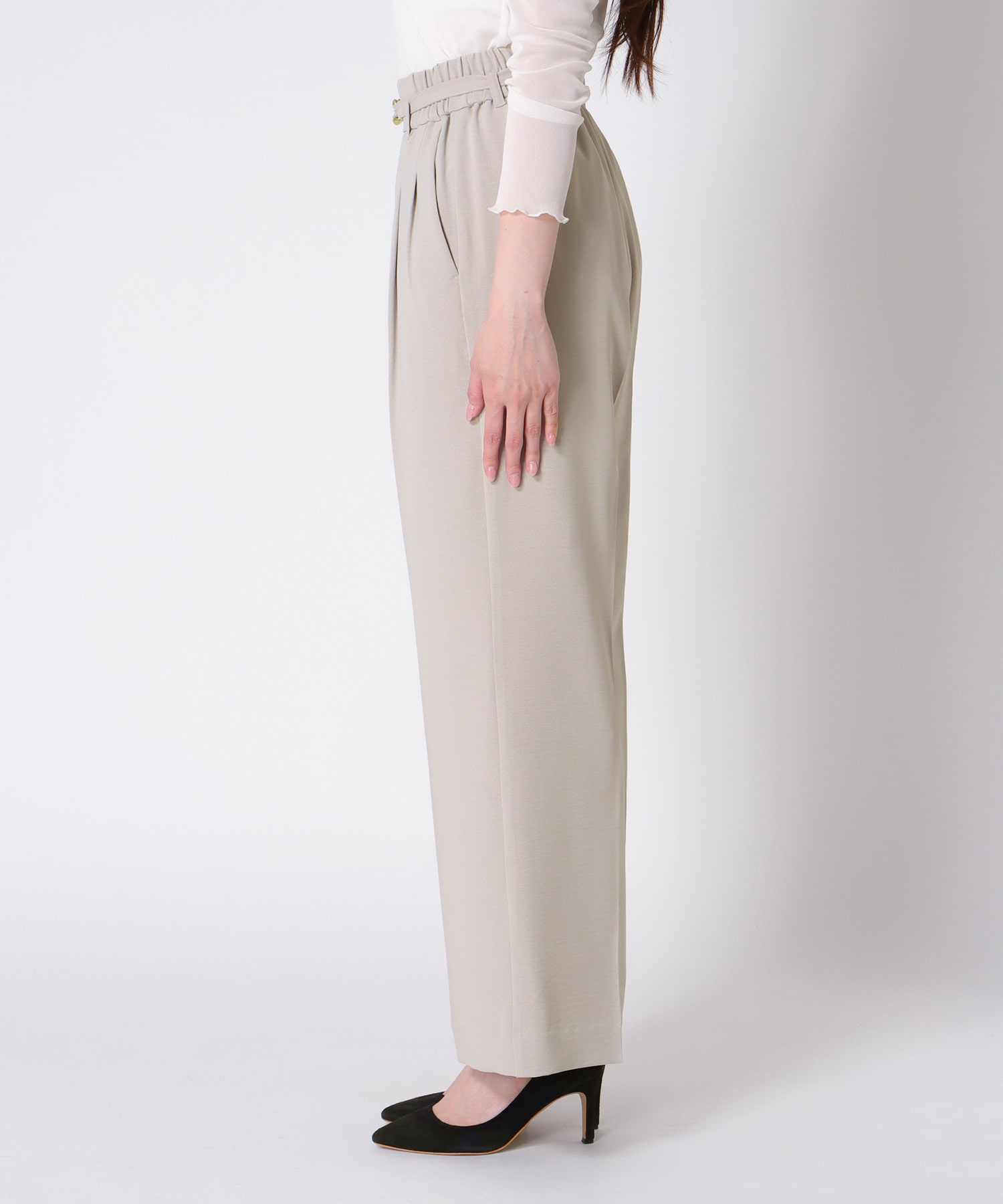 ハイストレッチカルゼワッシャーパンツ