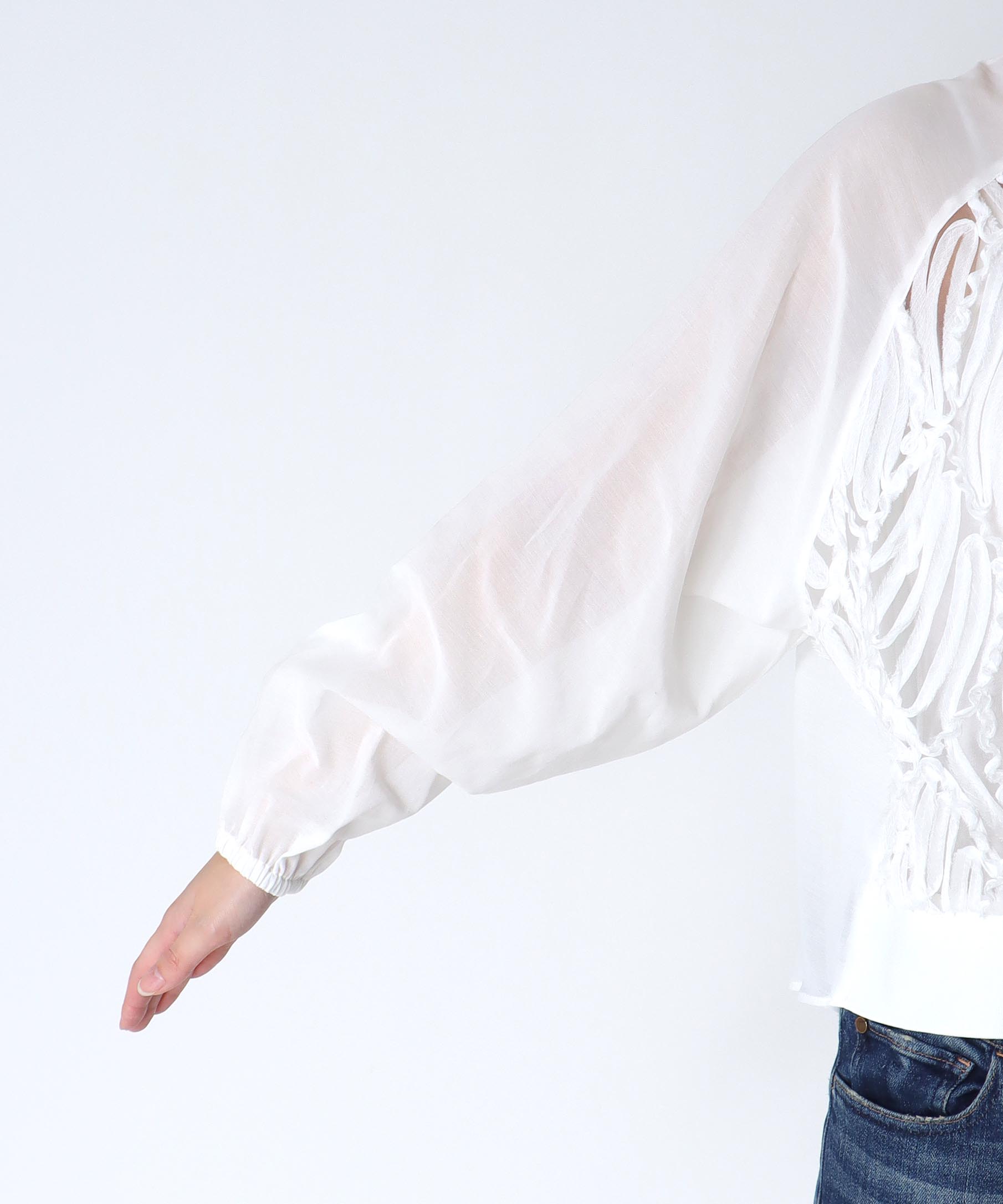 テープ刺繍レースカーディガン