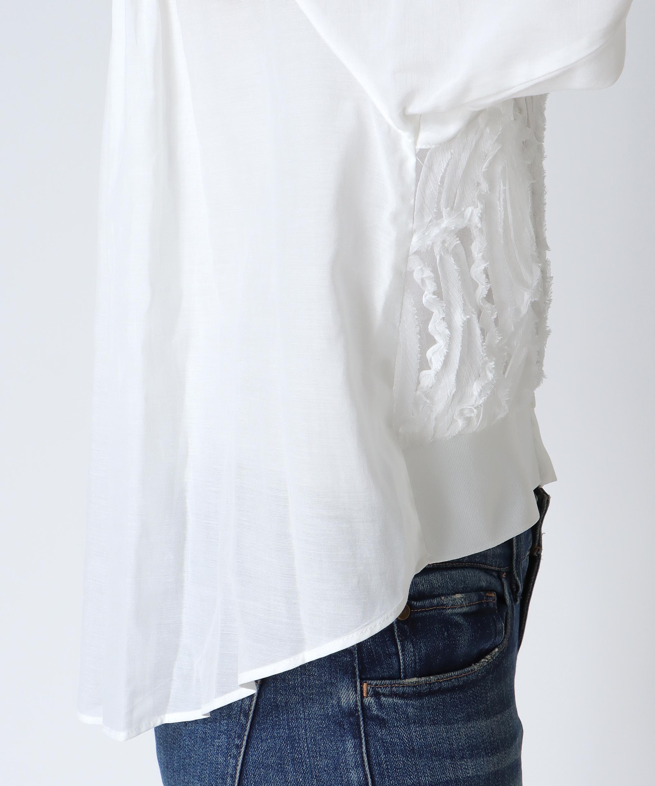 テープ刺繍レースカーディガン