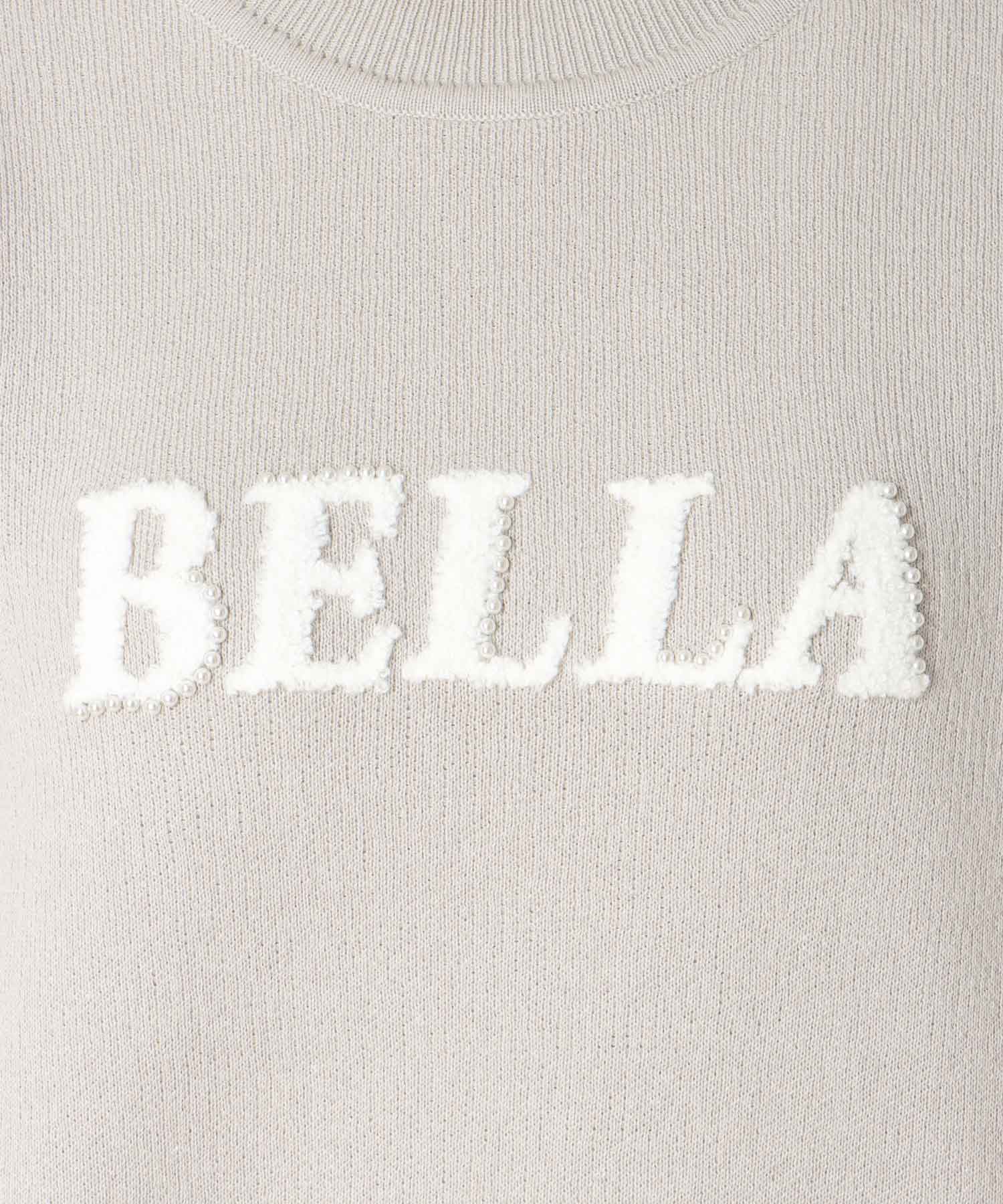 サガラ刺繍コットンスウェットニット