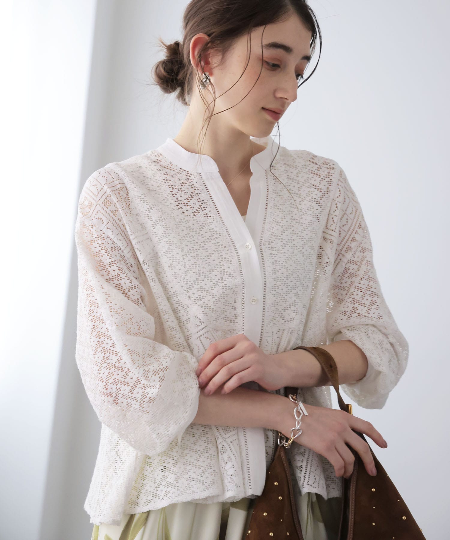ラッセルレースブラウス