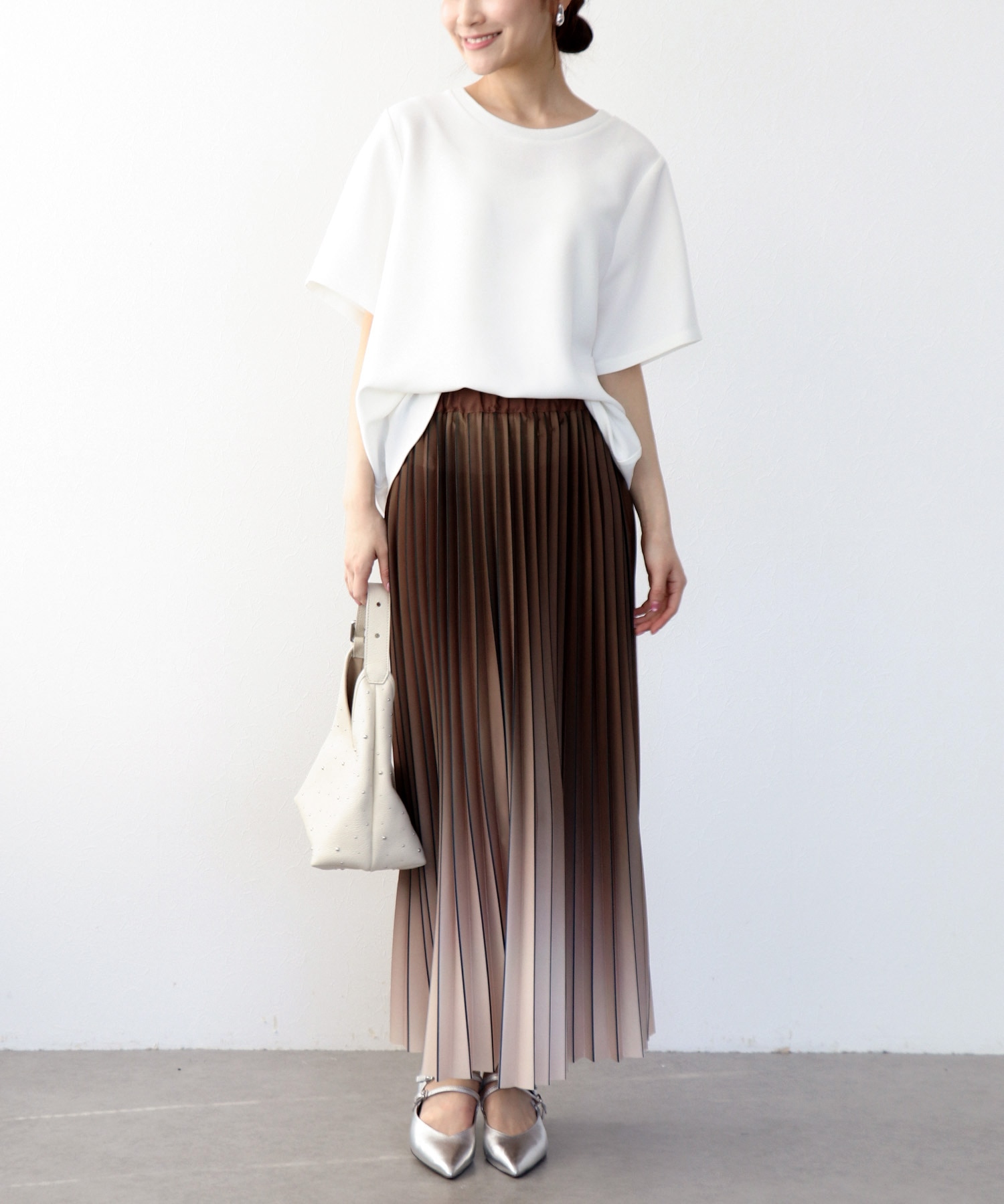 ニットプリーツスカート