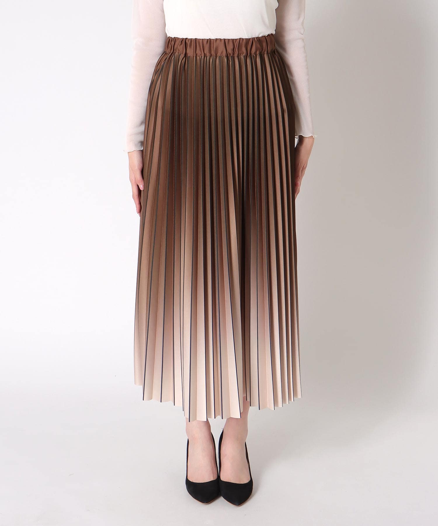 ニットプリーツスカート