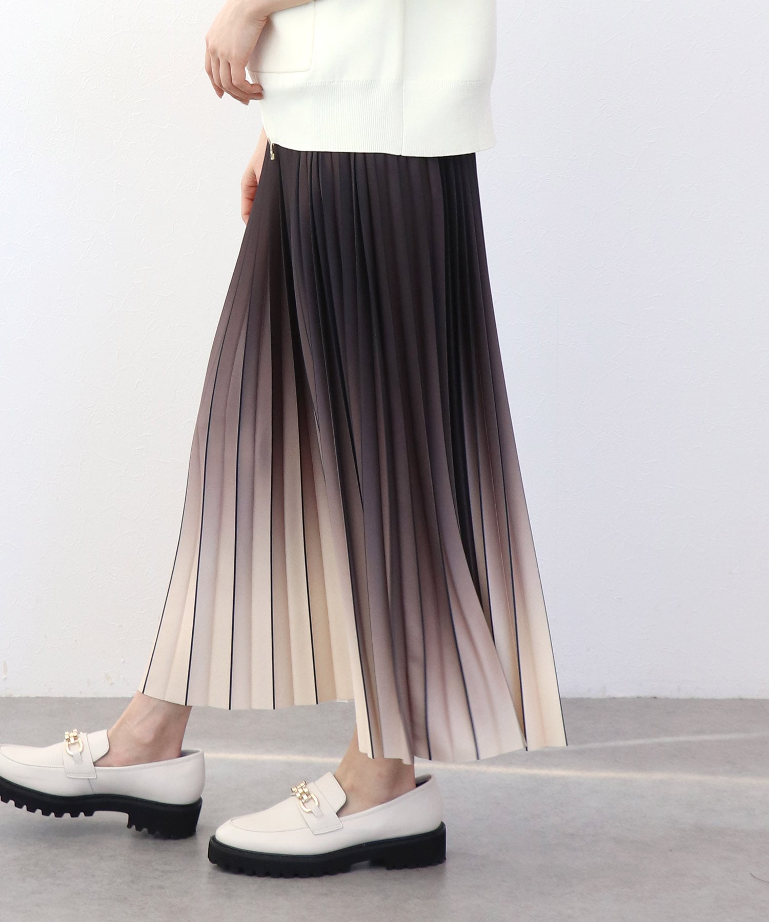 ニットプリーツスカート