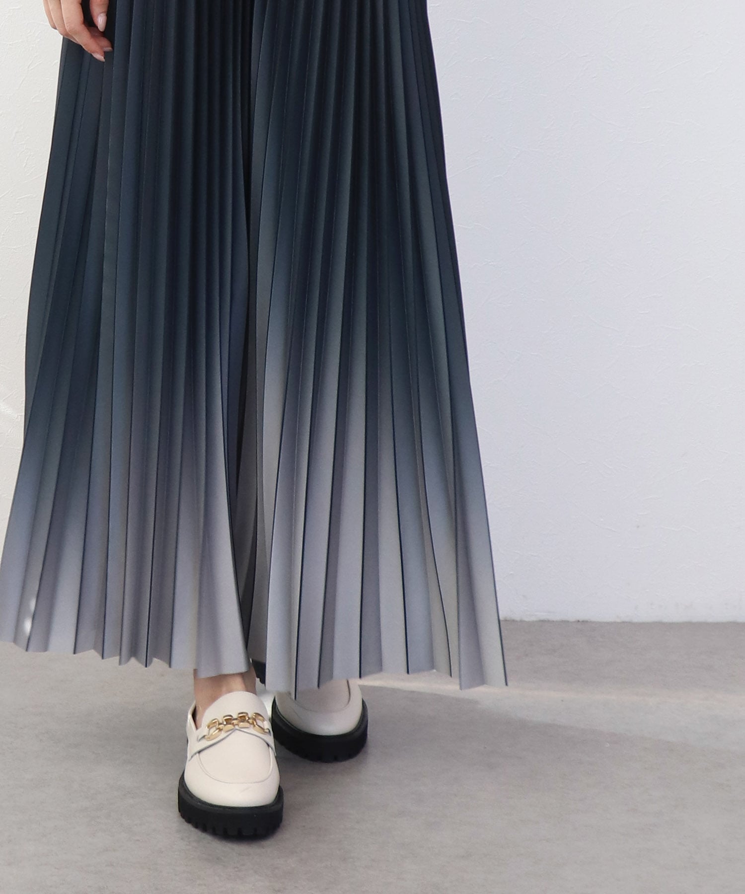 ニットプリーツスカート