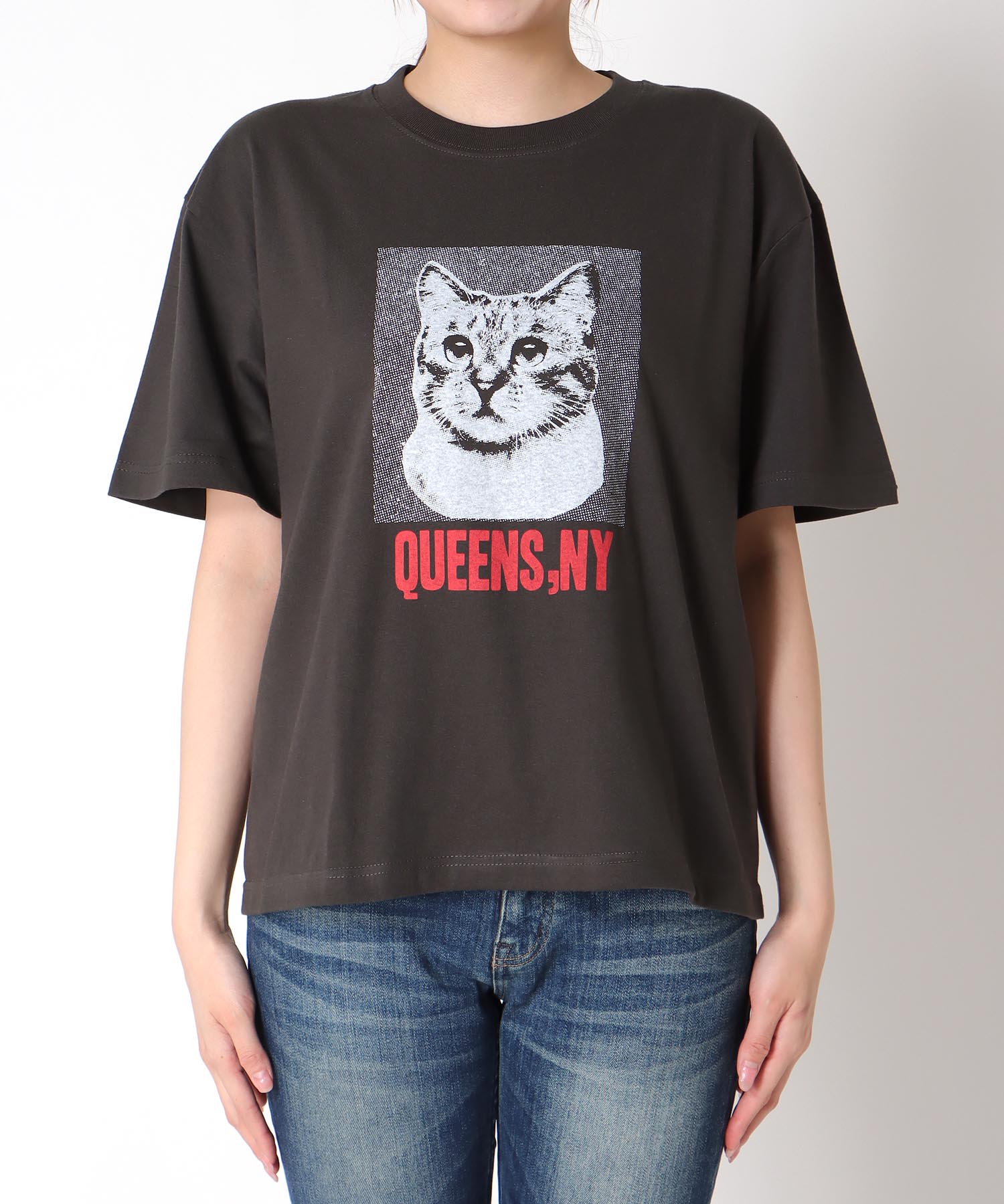 CATプリントTシャツ