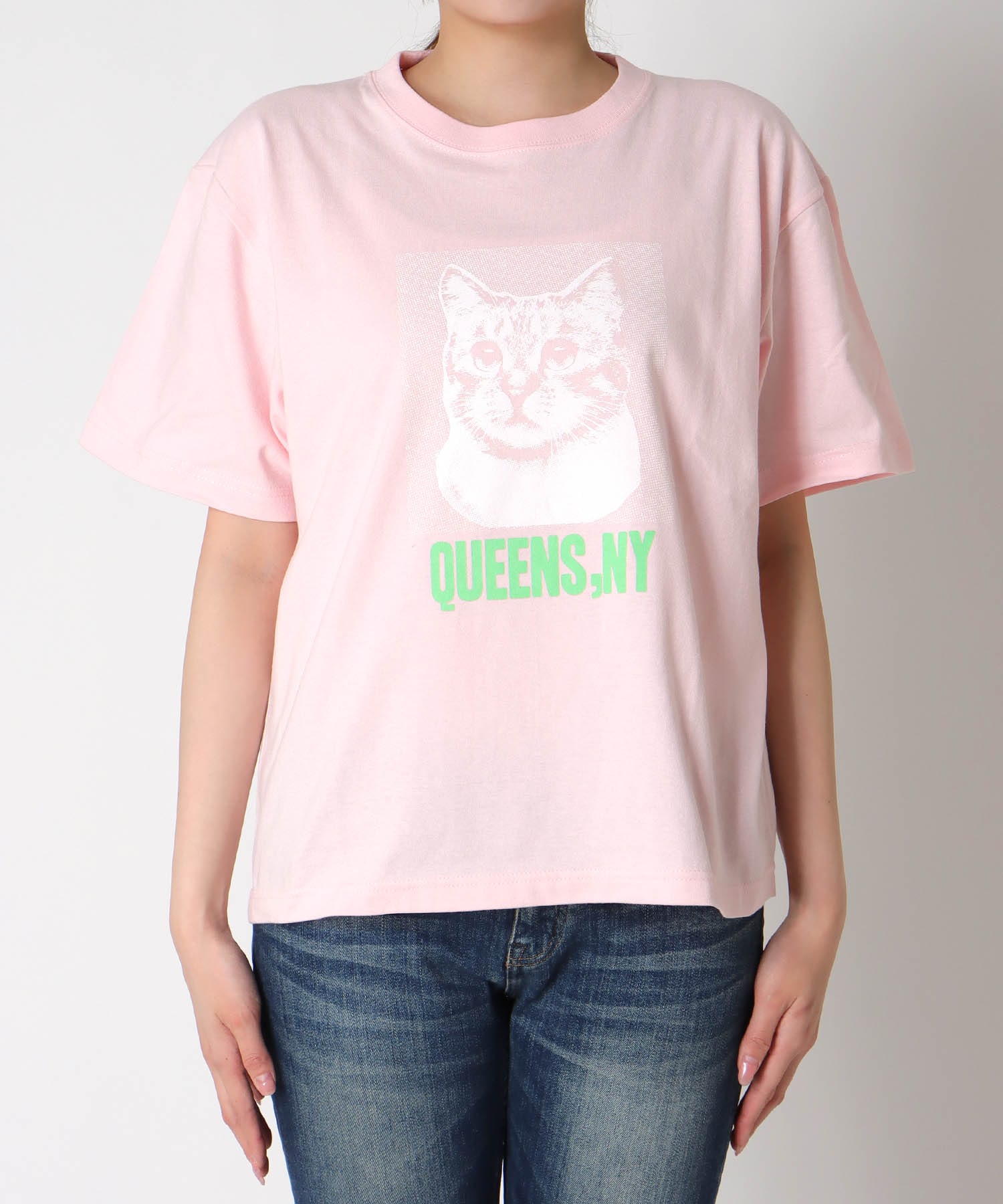 CATプリントTシャツ