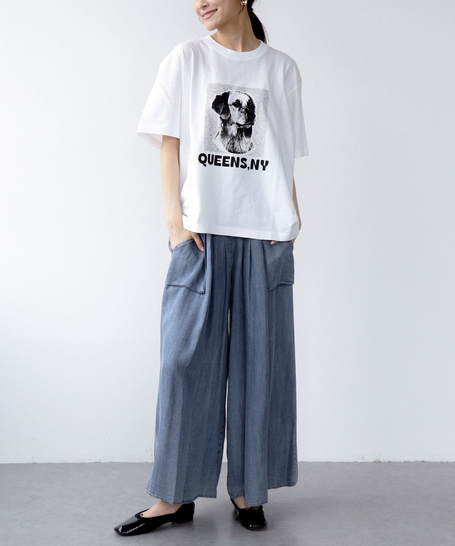 DOGプリントTシャツ