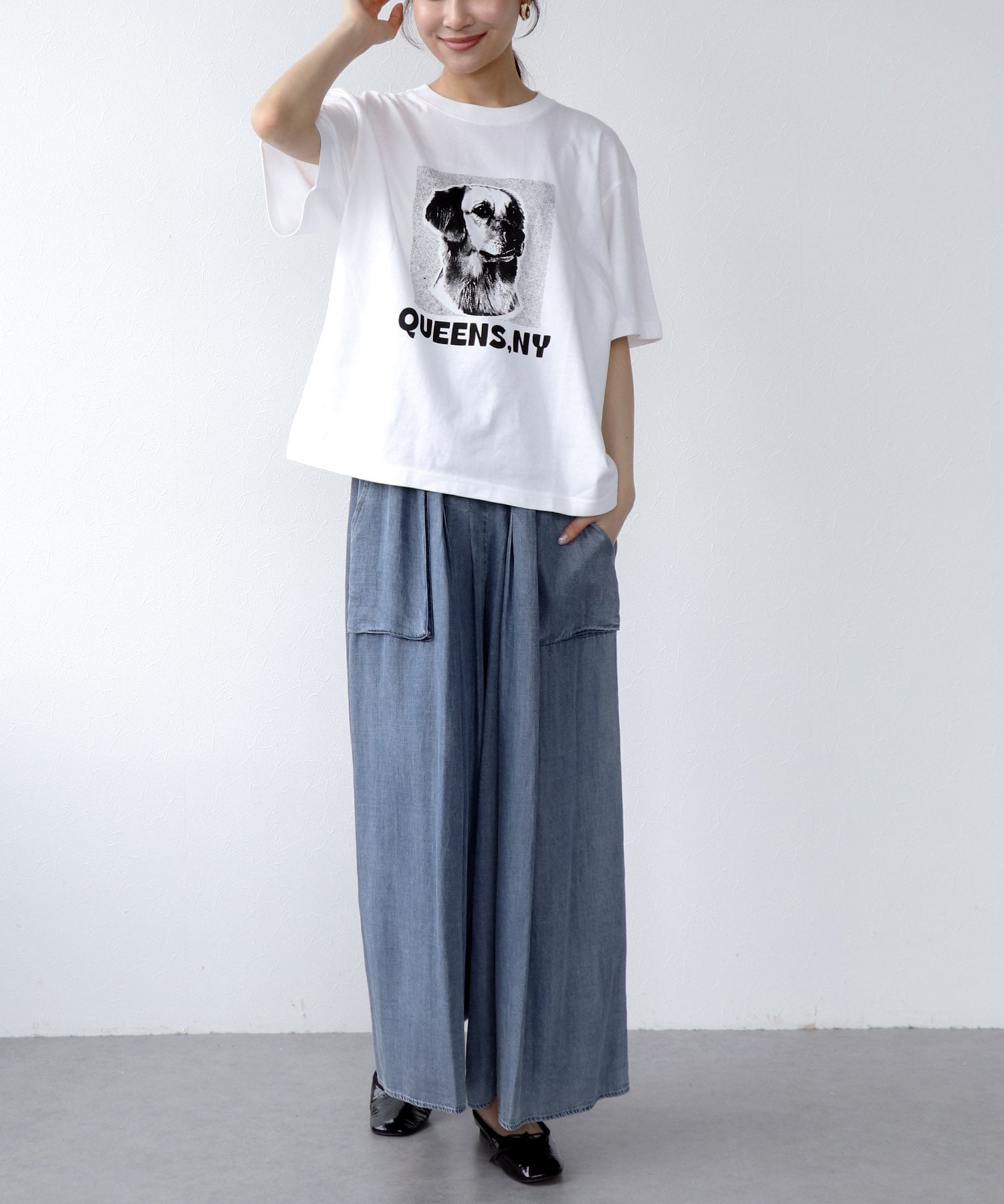 DOGプリントTシャツ