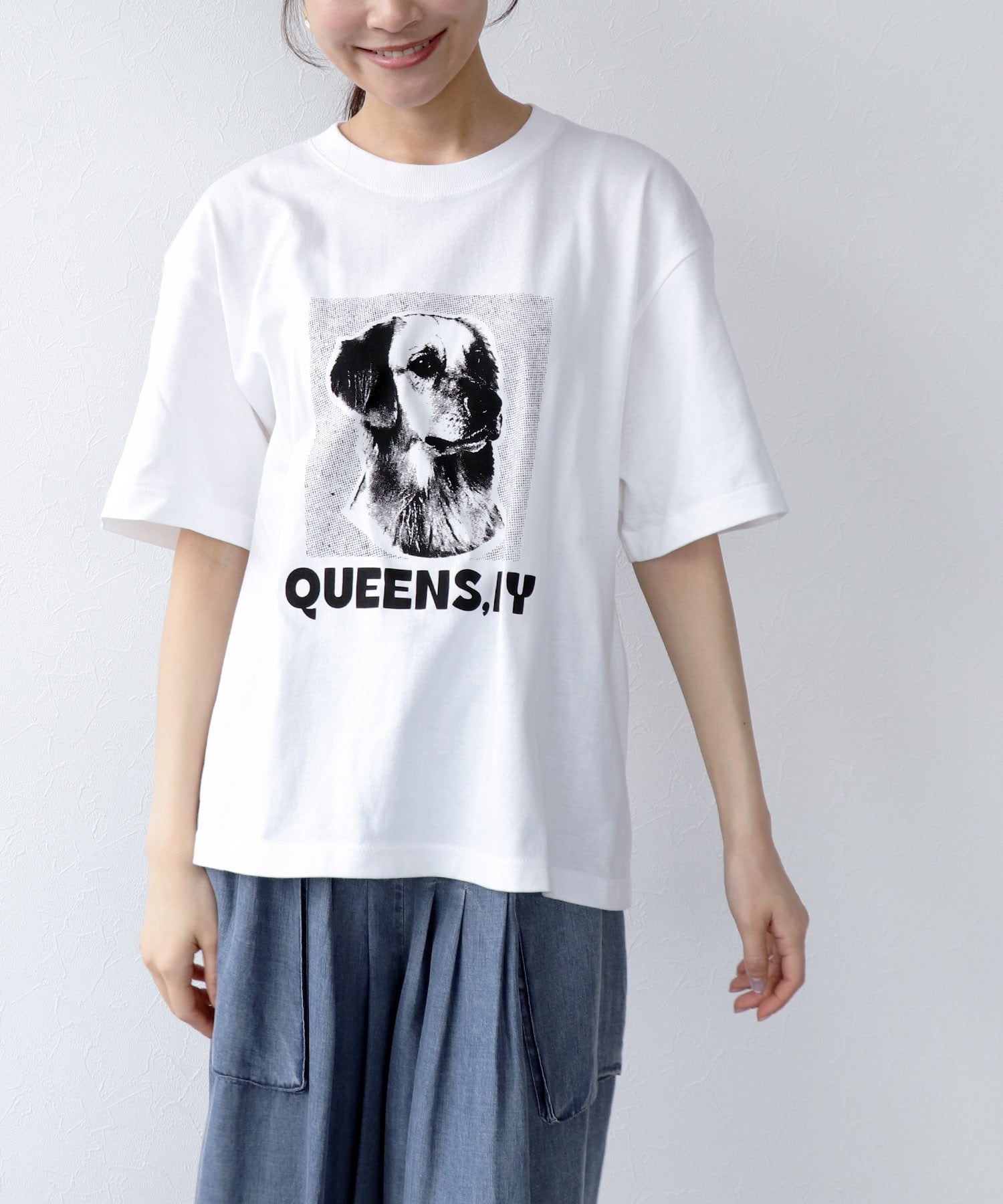 DOGプリントTシャツ