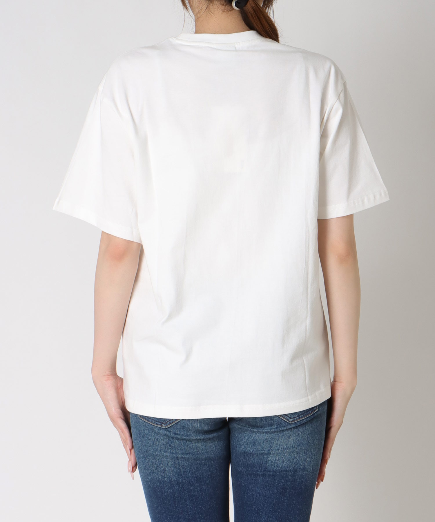 フラワープリントTシャツ