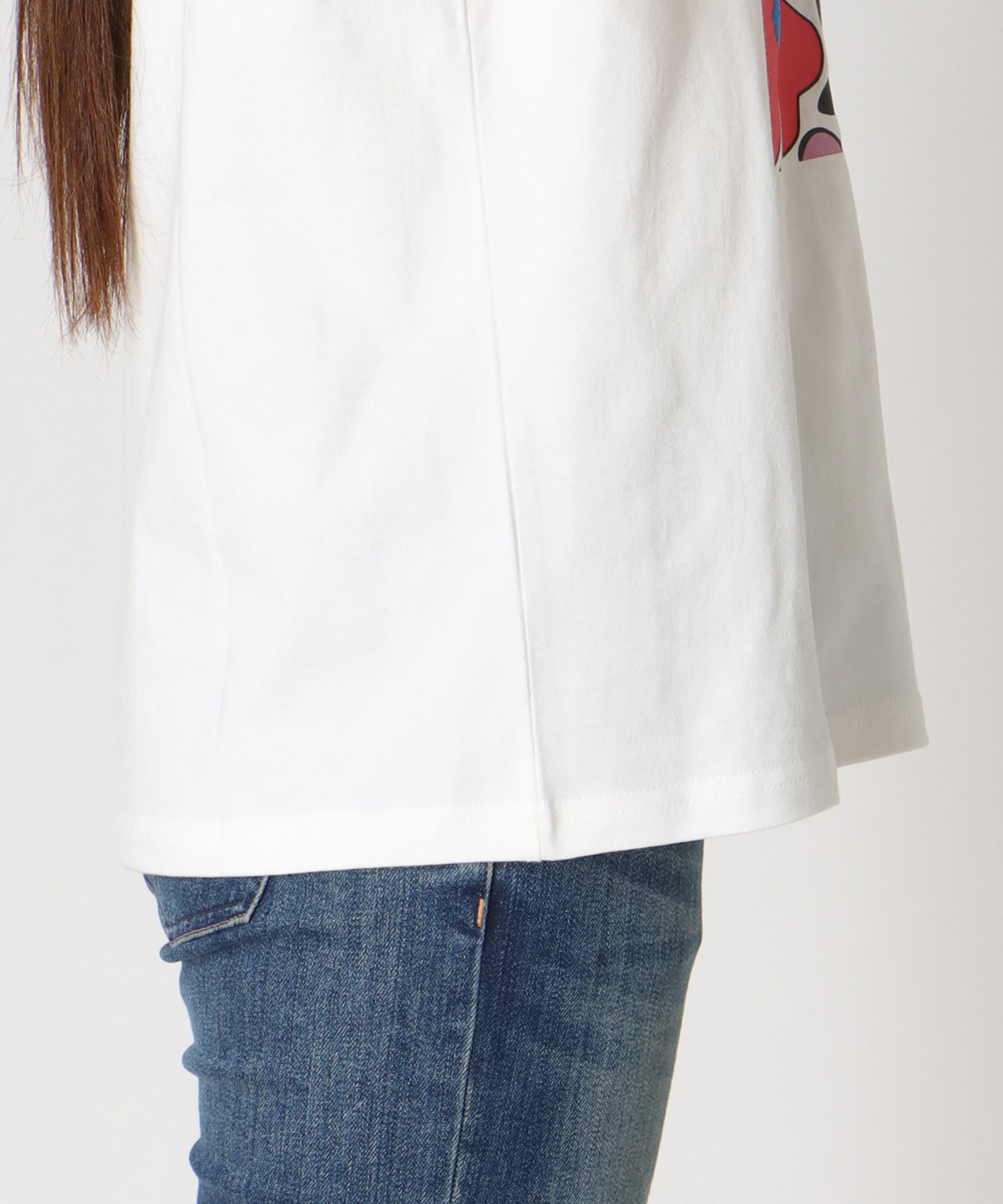 フラワープリントTシャツ