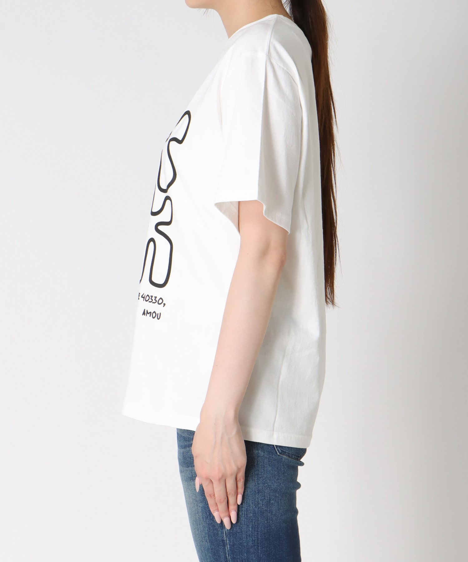 フラワーイラストTシャツ