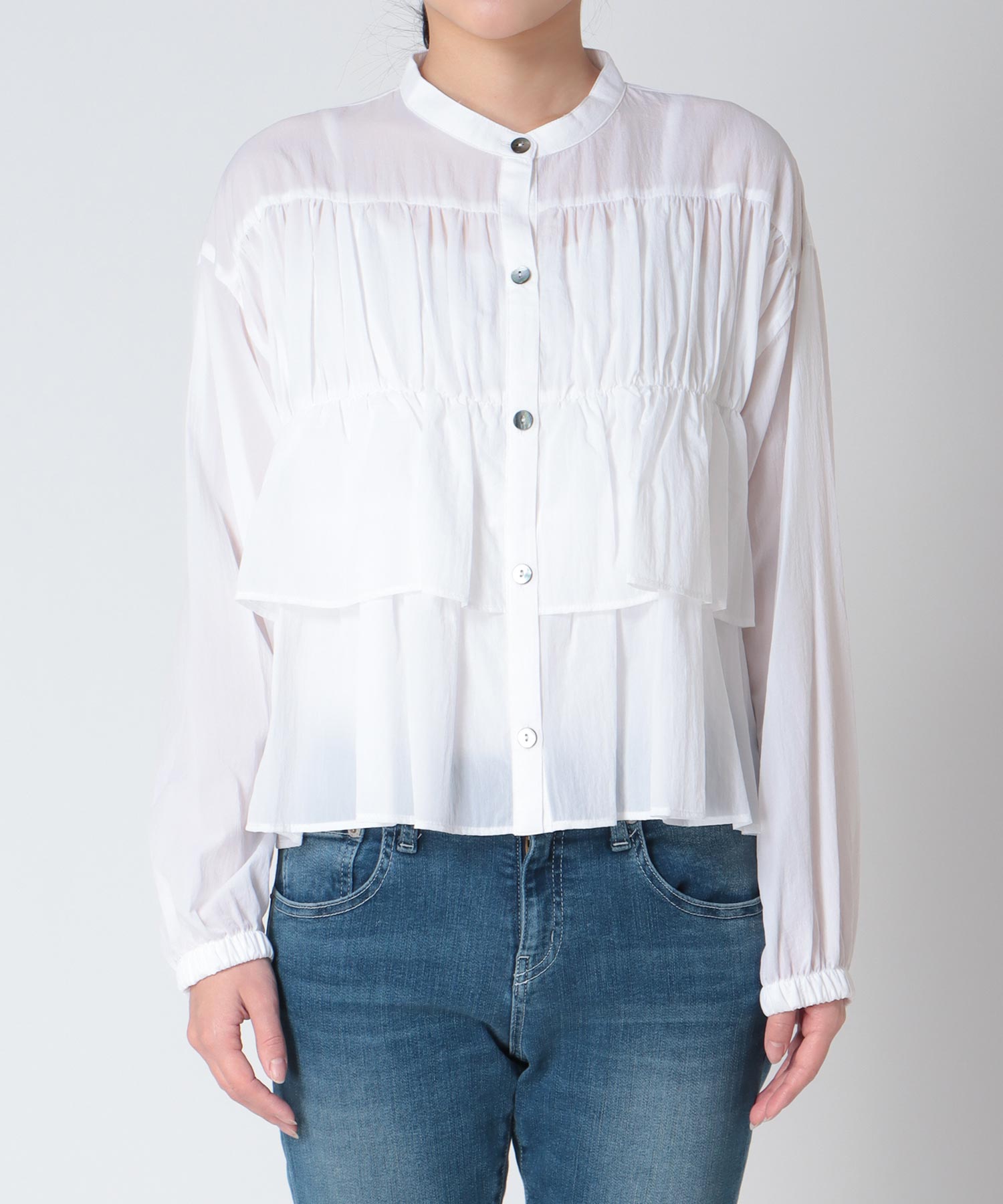 ティアードブラウス