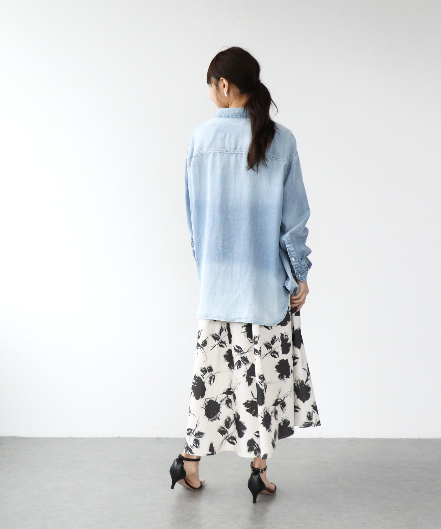 テンセルデニムシャツ