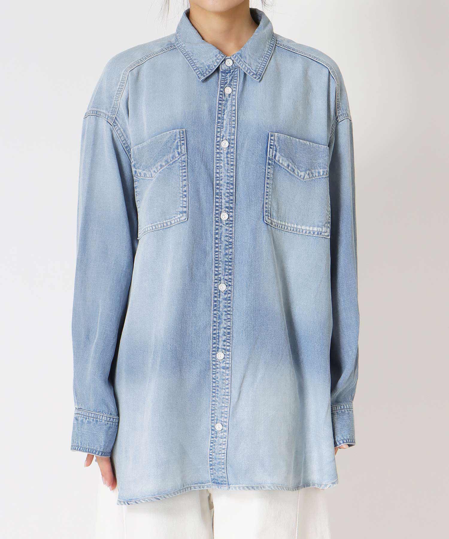 テンセルデニムシャツ