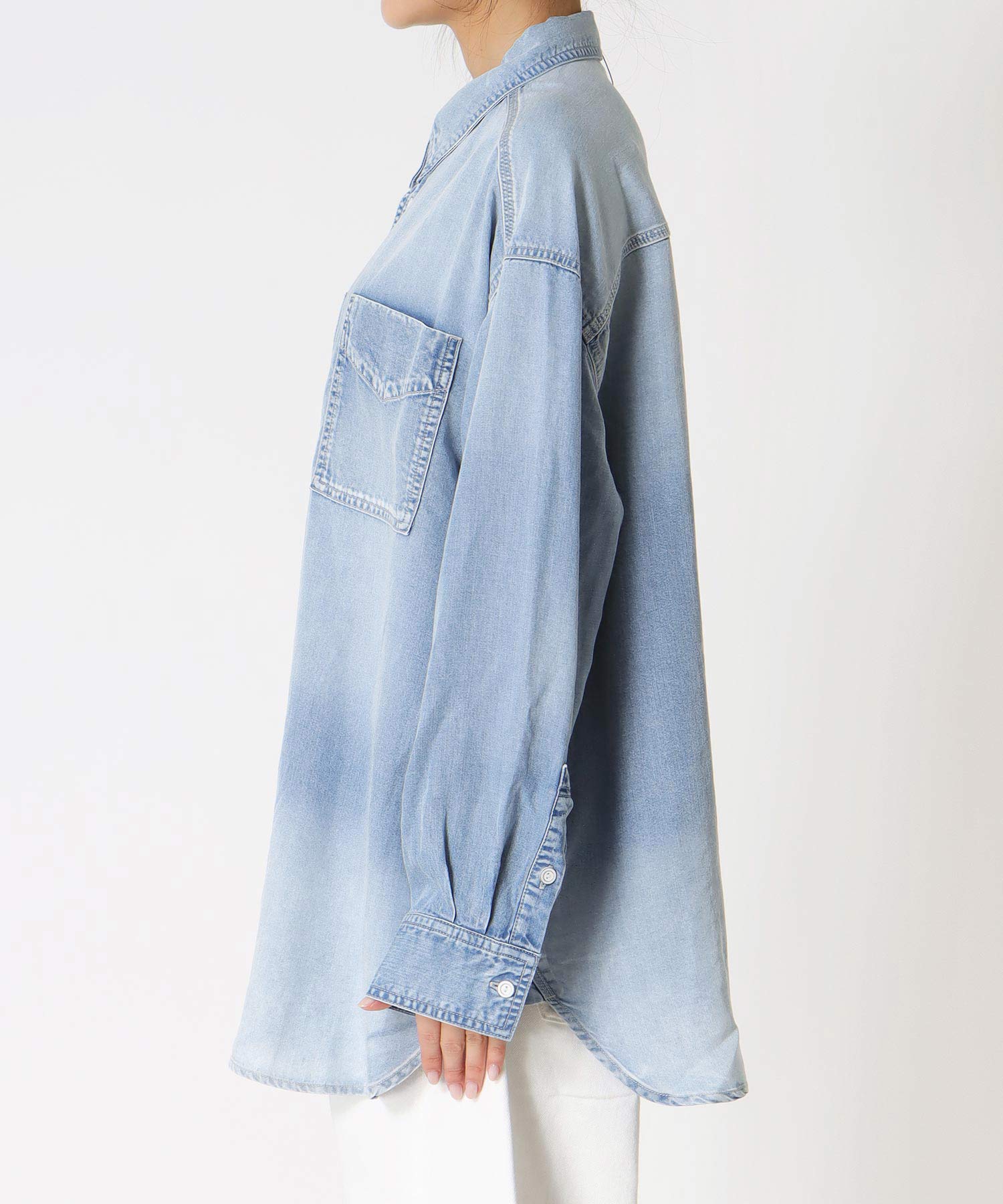 テンセルデニムシャツ
