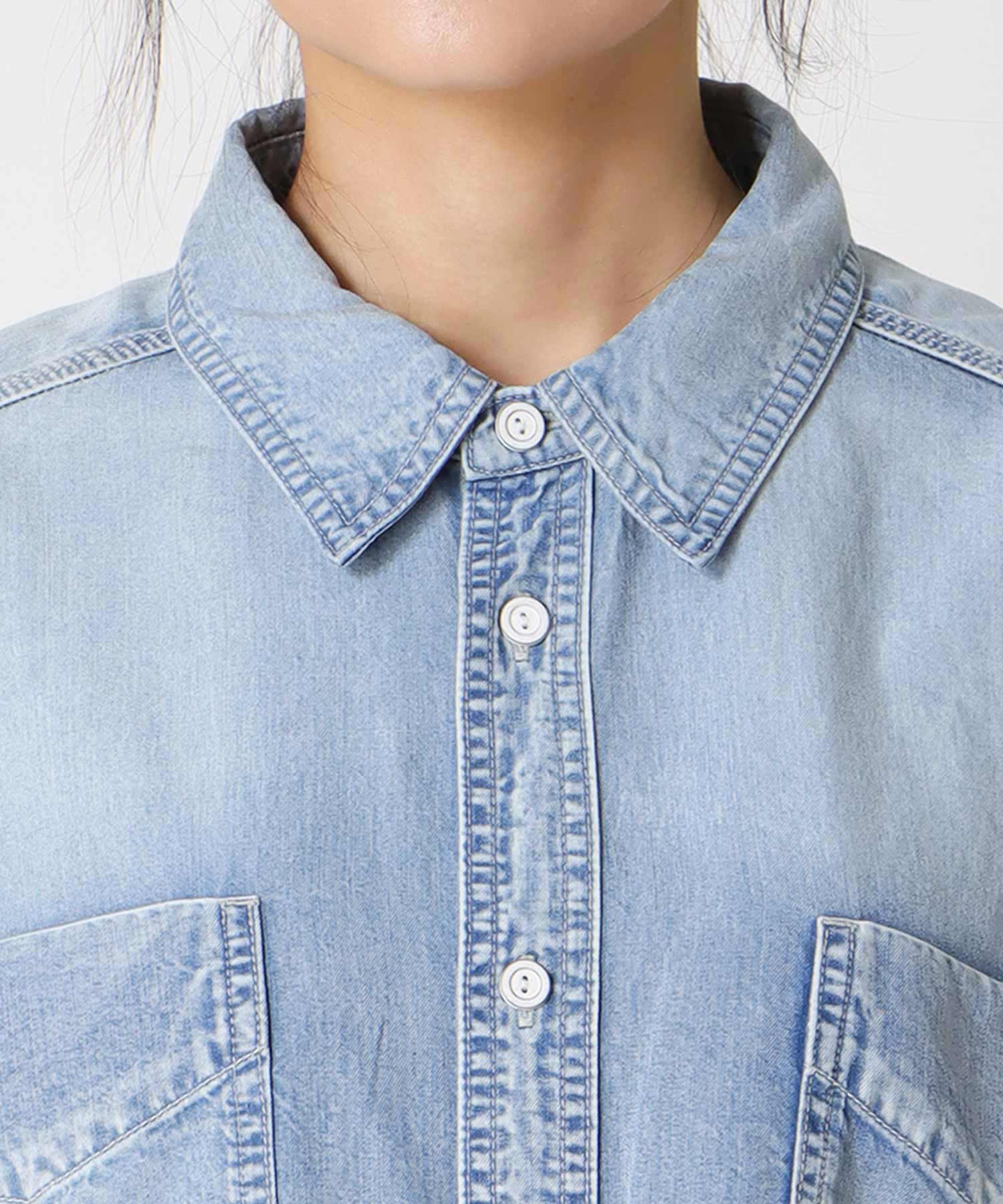 テンセルデニムシャツ