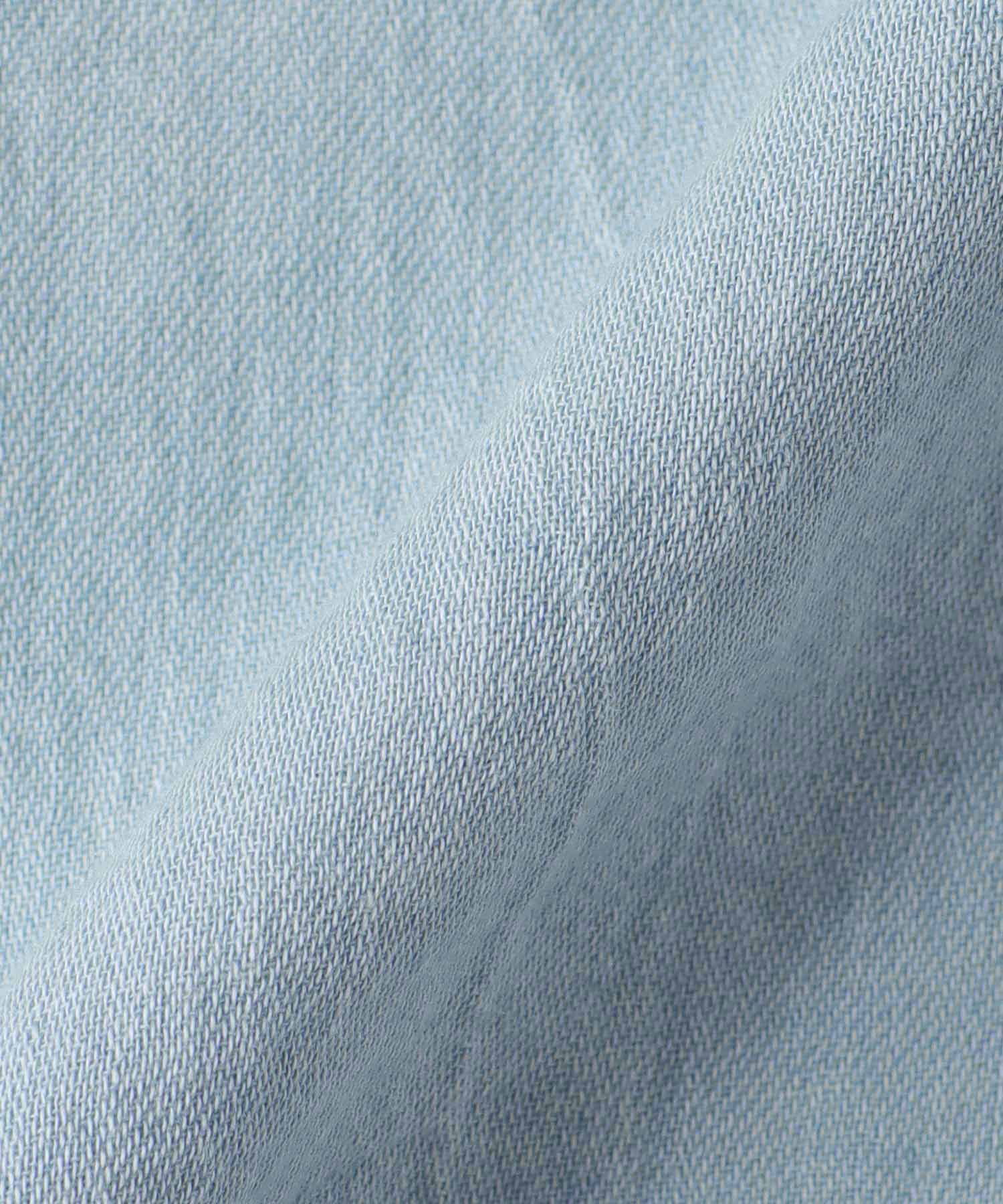 デニムラッフルブラウス