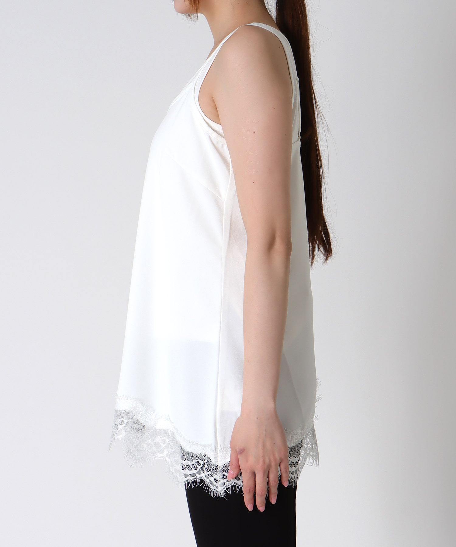 ヘムレースアシメキャミソール