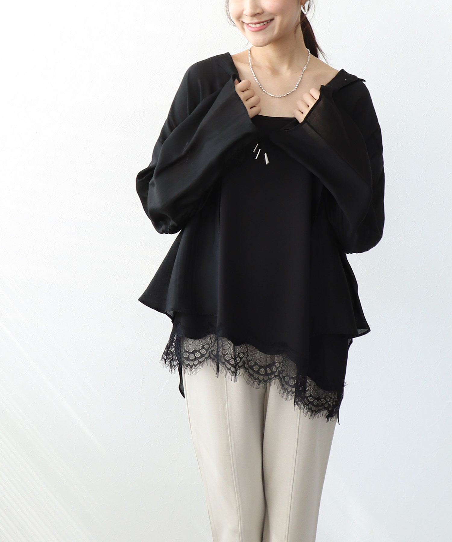 ヘムレースアシメキャミソール