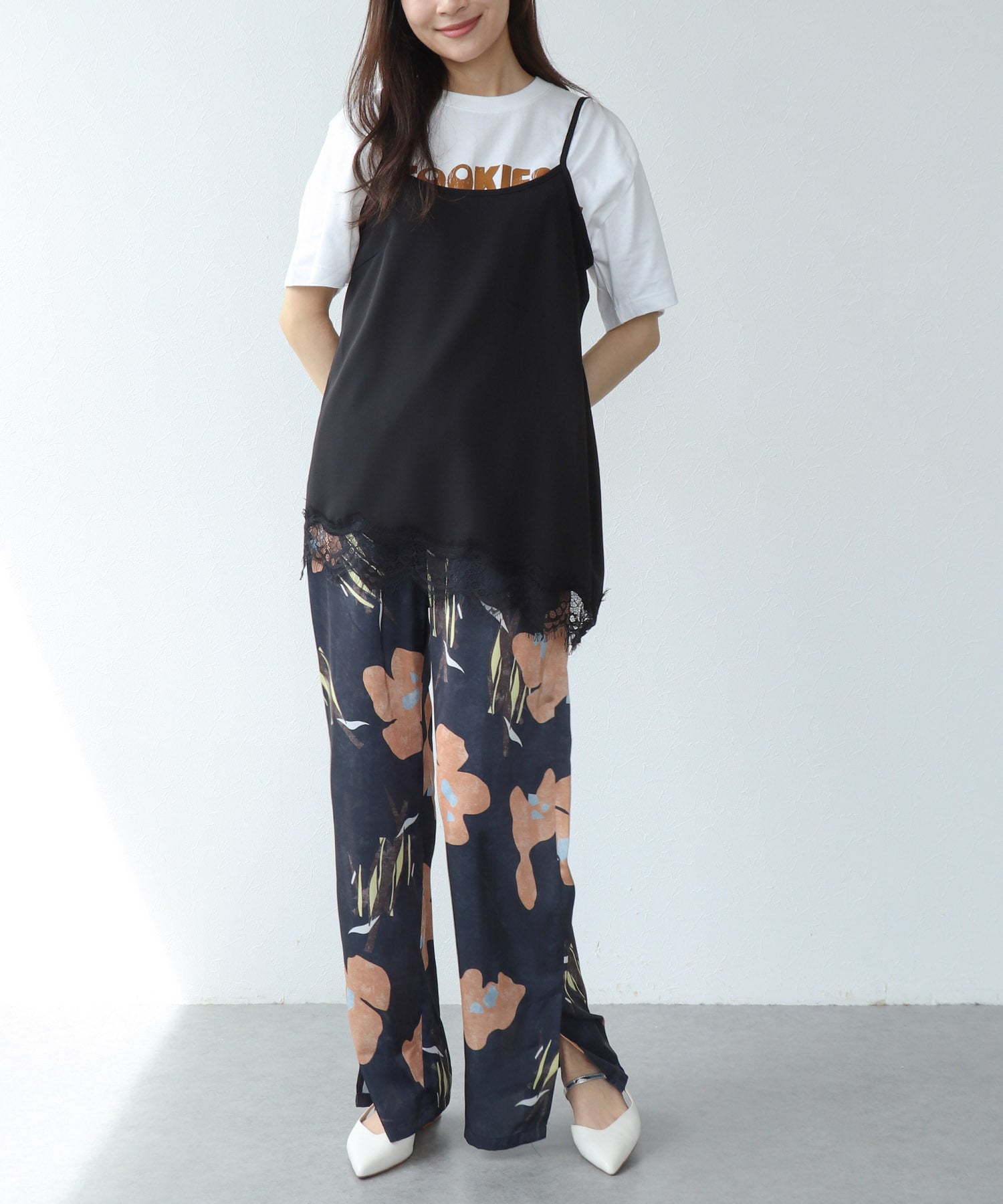 ヘムレースアシメキャミソール