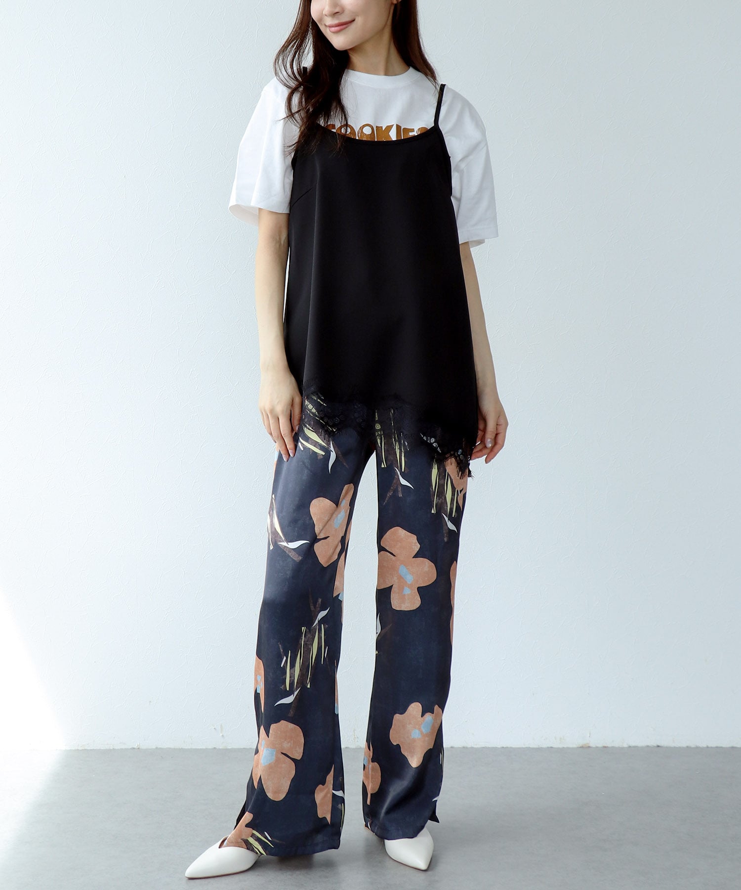 ヘムレースアシメキャミソール