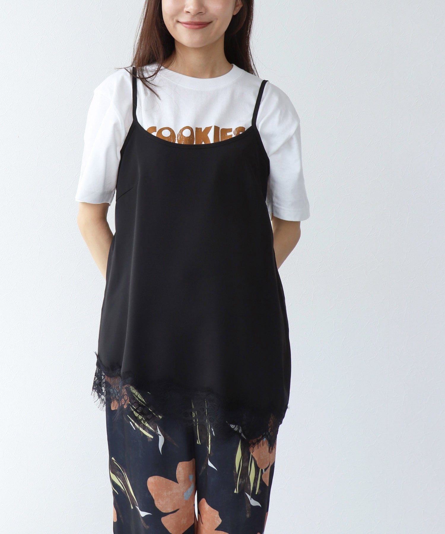 ヘムレースアシメキャミソール