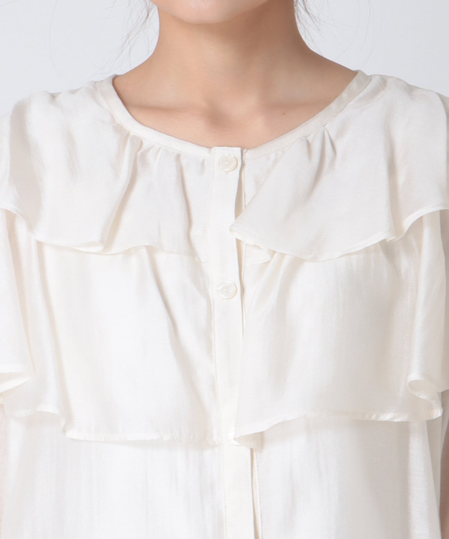 ラッフルフリルブラウス