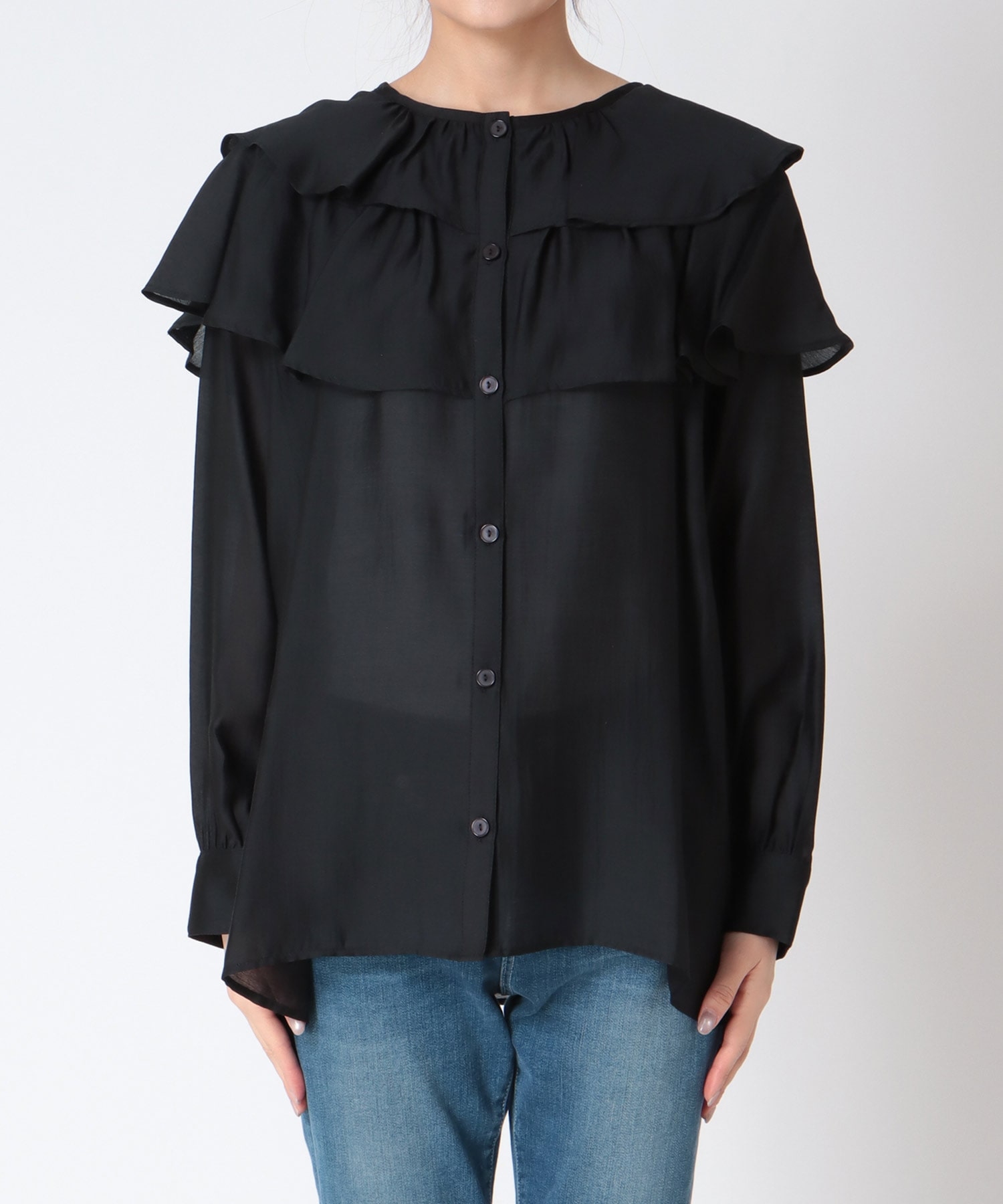 ラッフルフリルブラウス