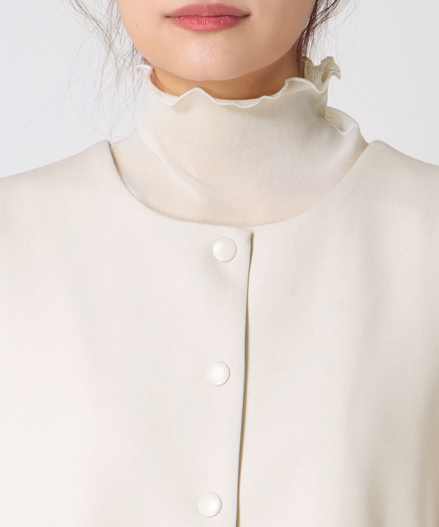 2wayジャージーペプラムベスト