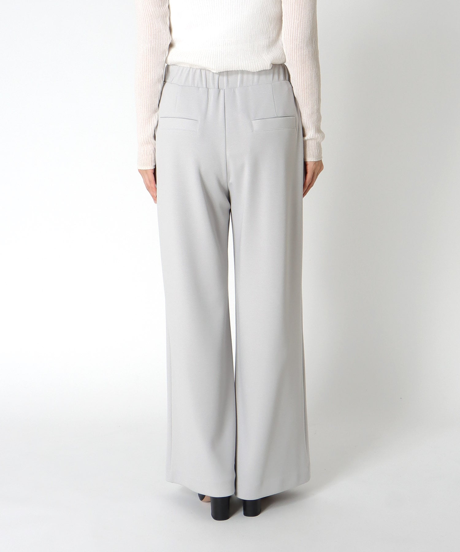 綺麗見えジャージーワイドパンツ