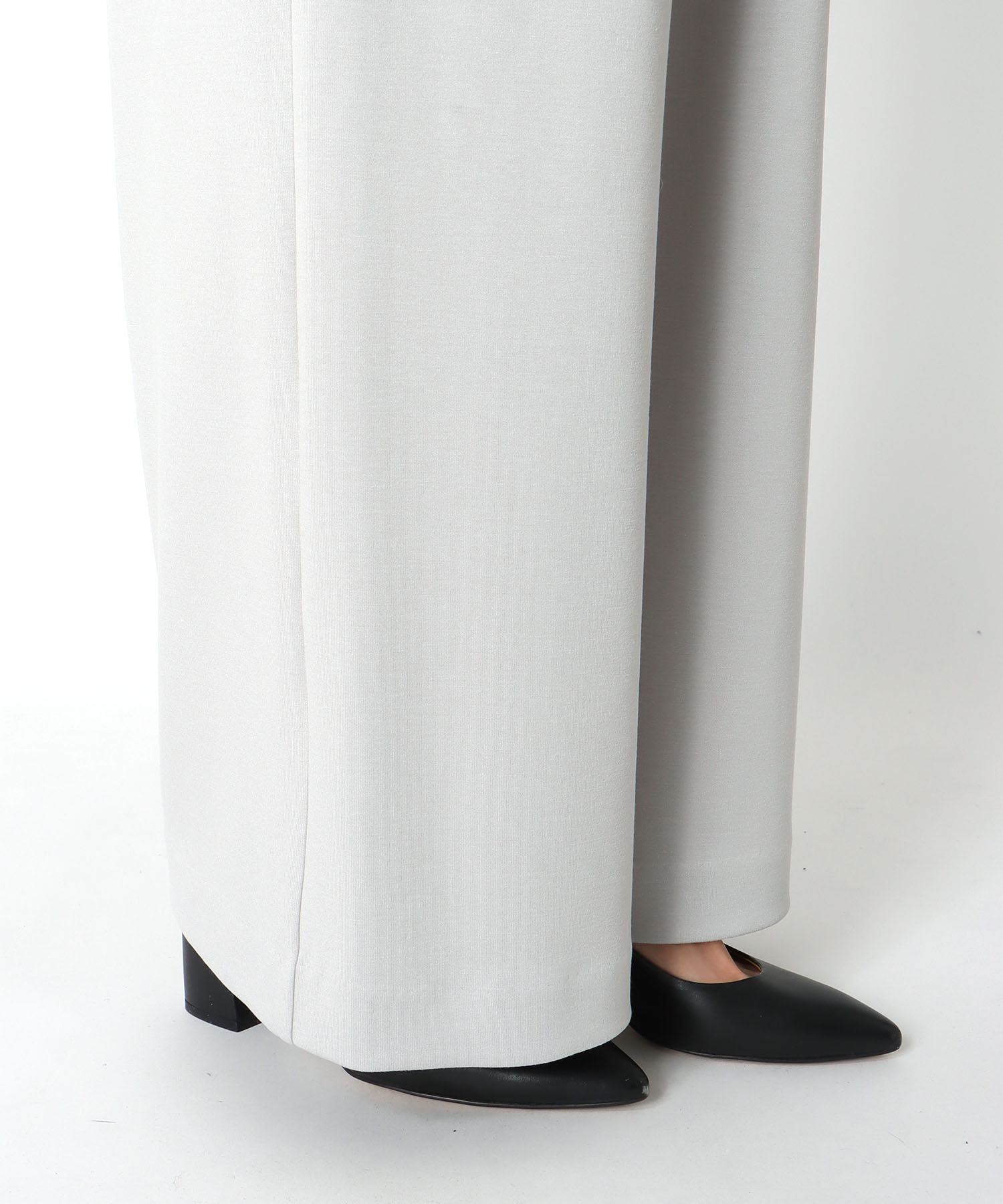 綺麗見えジャージーワイドパンツ