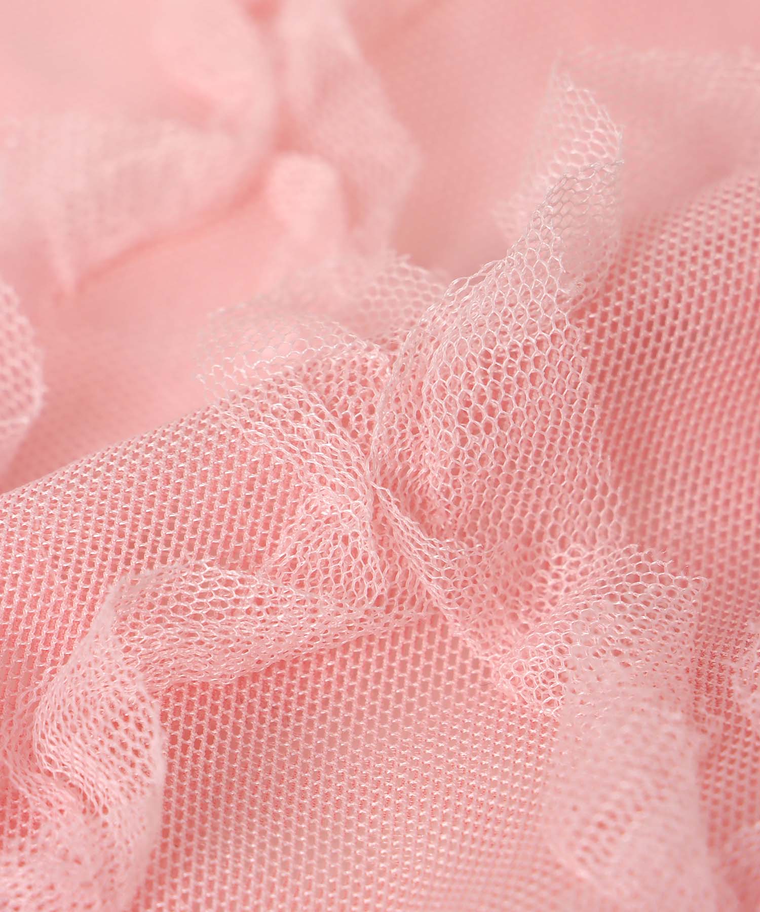 チュールフリルトップス