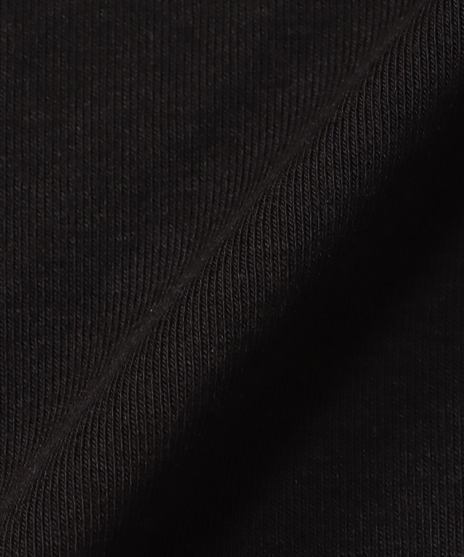 ワイドネックプリントTシャツ