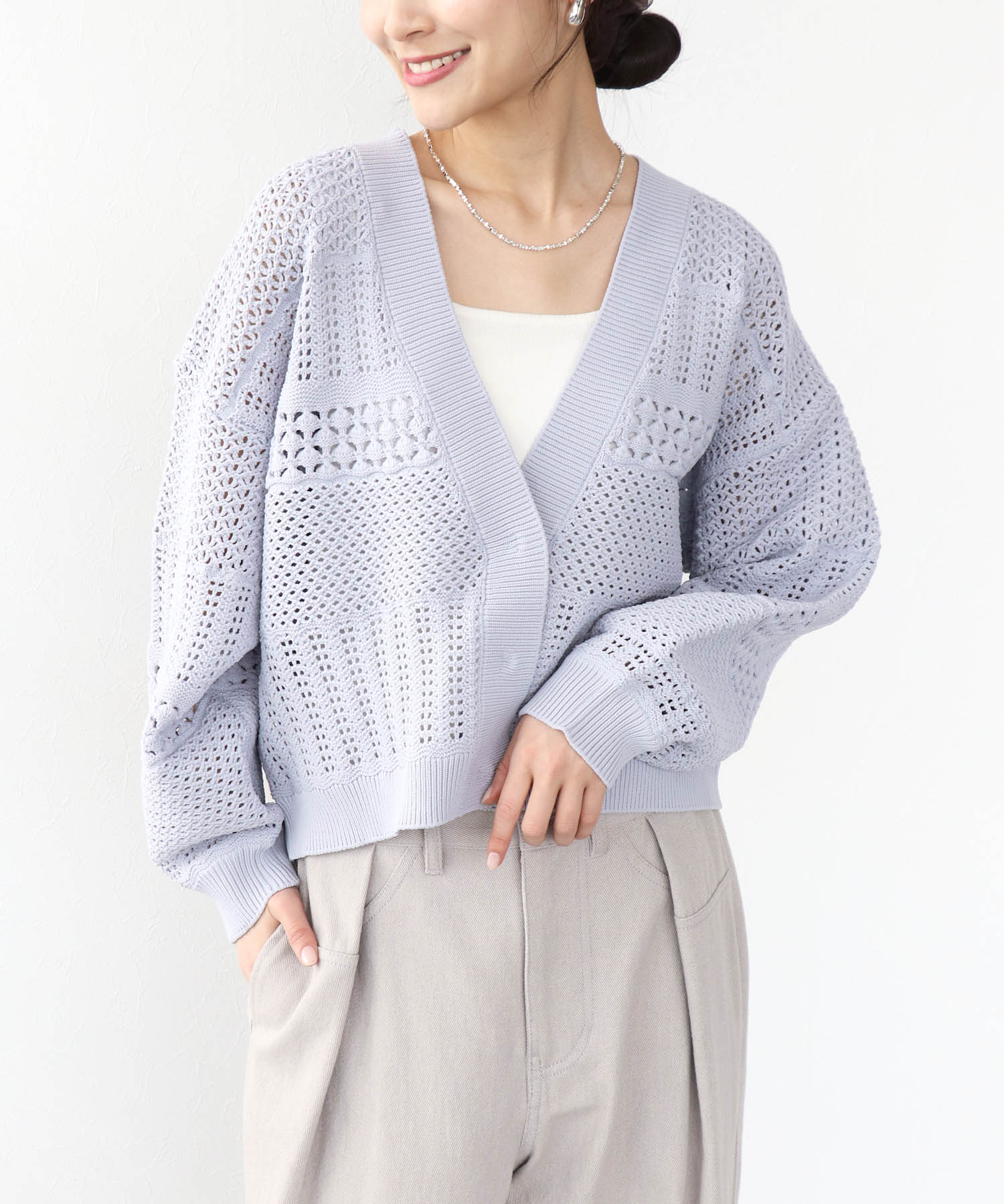 かぎ針カーディガン