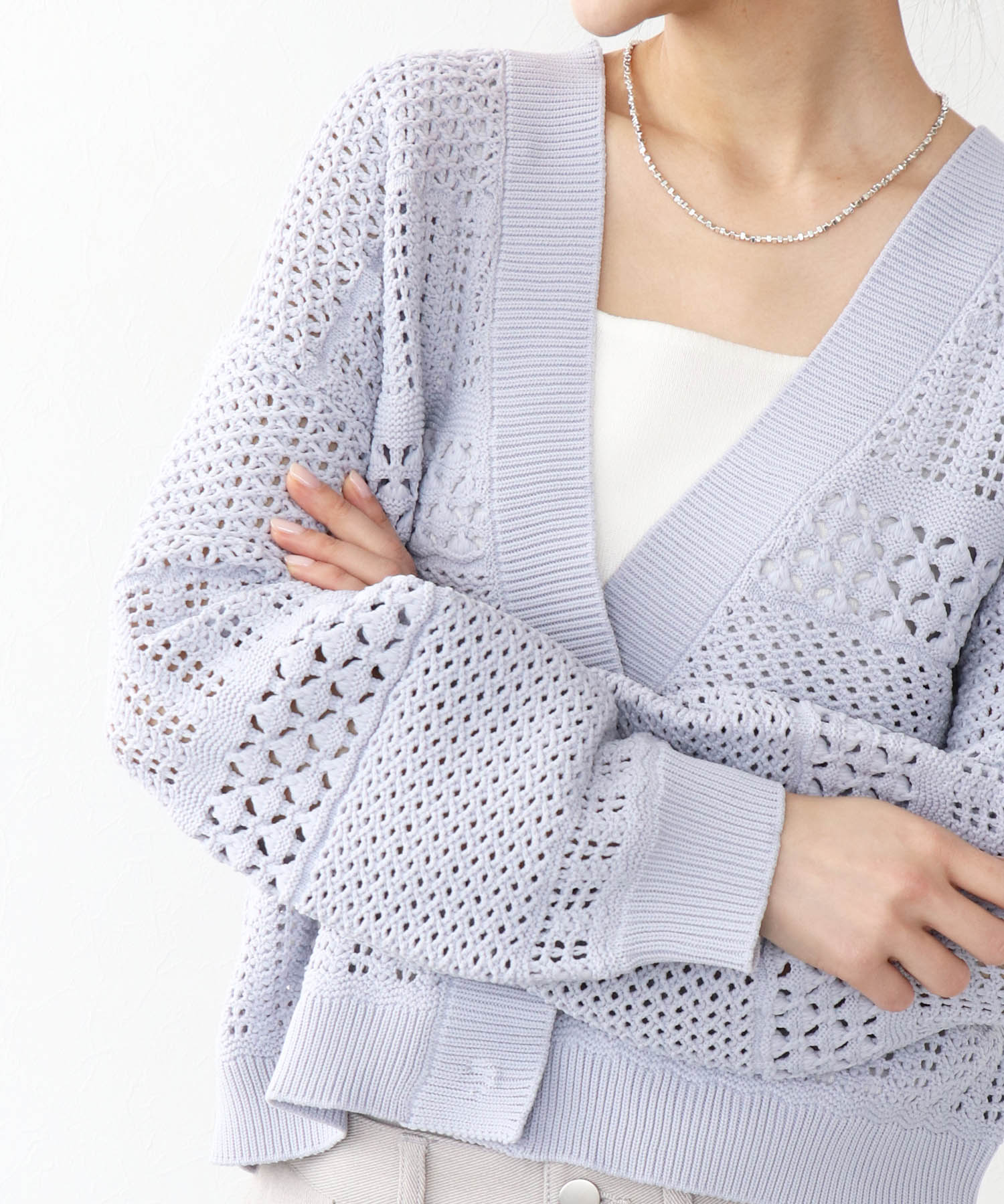 かぎ針カーディガン