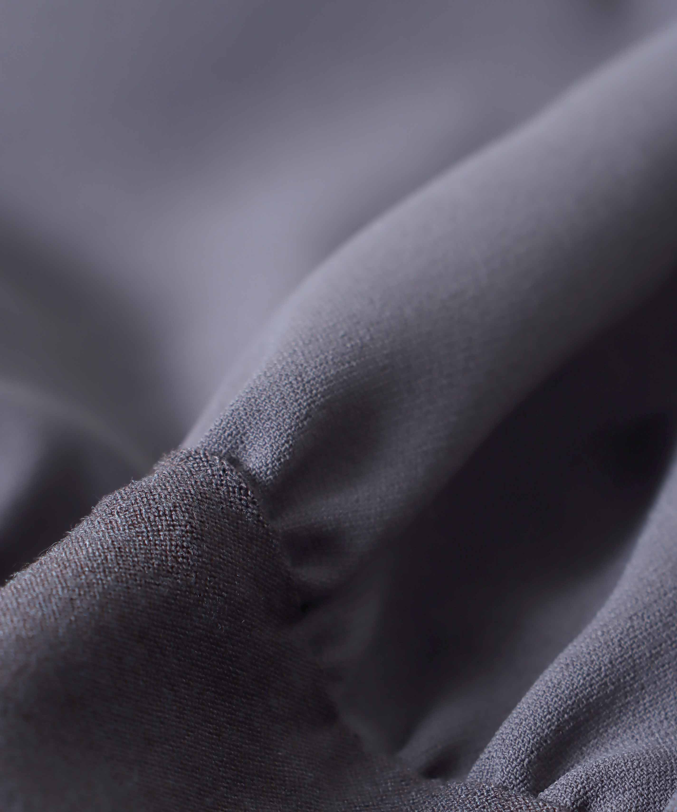 ブラウジング袖リブブラウス