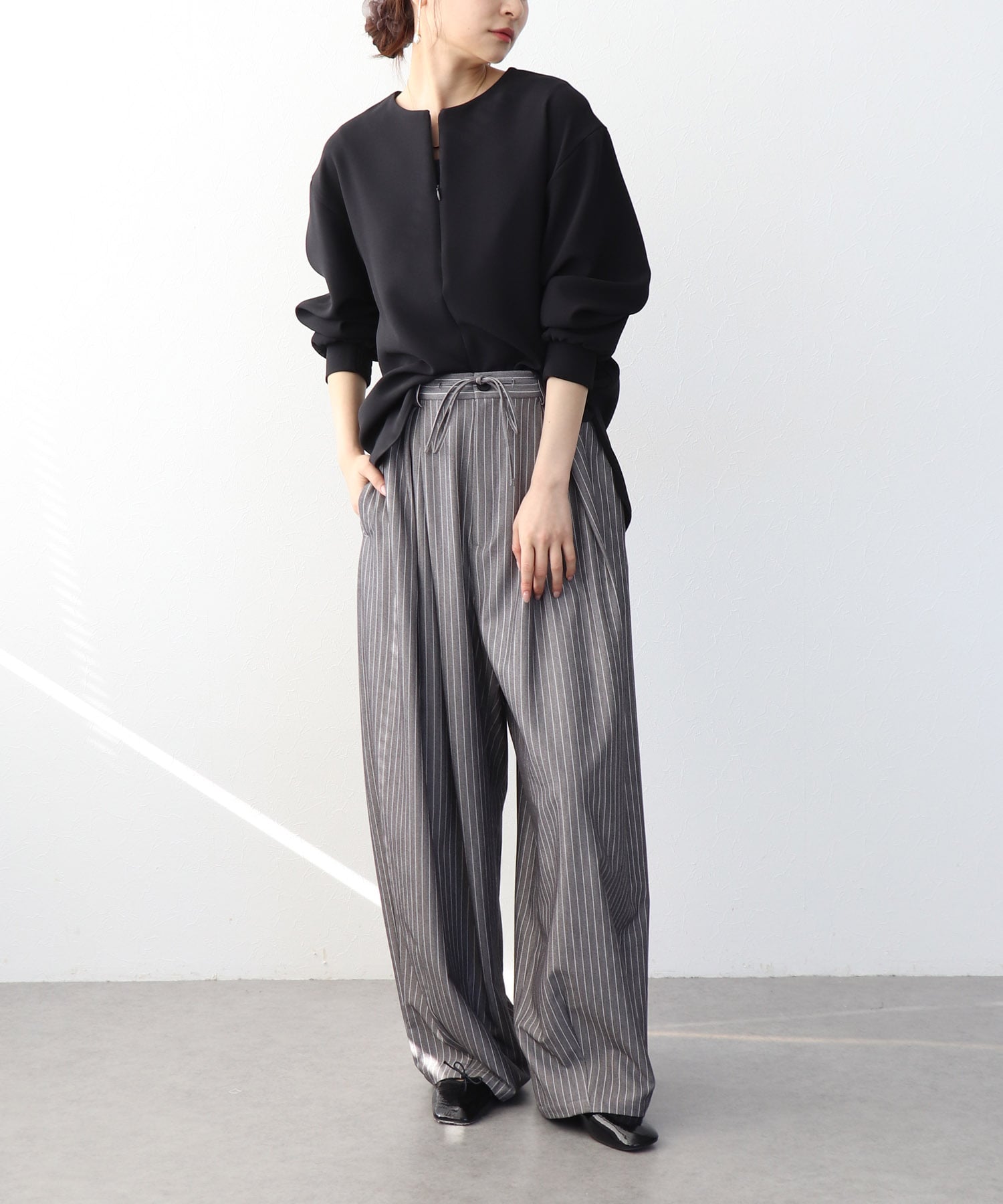 スキッパーデザインブラウス